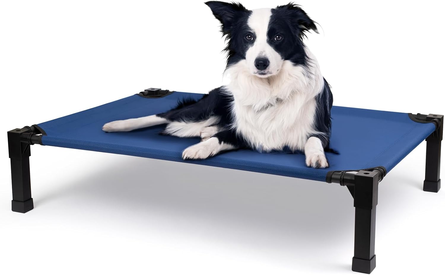 Cooling Elevated Dog Bed, Raised Dog Bed with Washable Breathable Mesh and Metal...