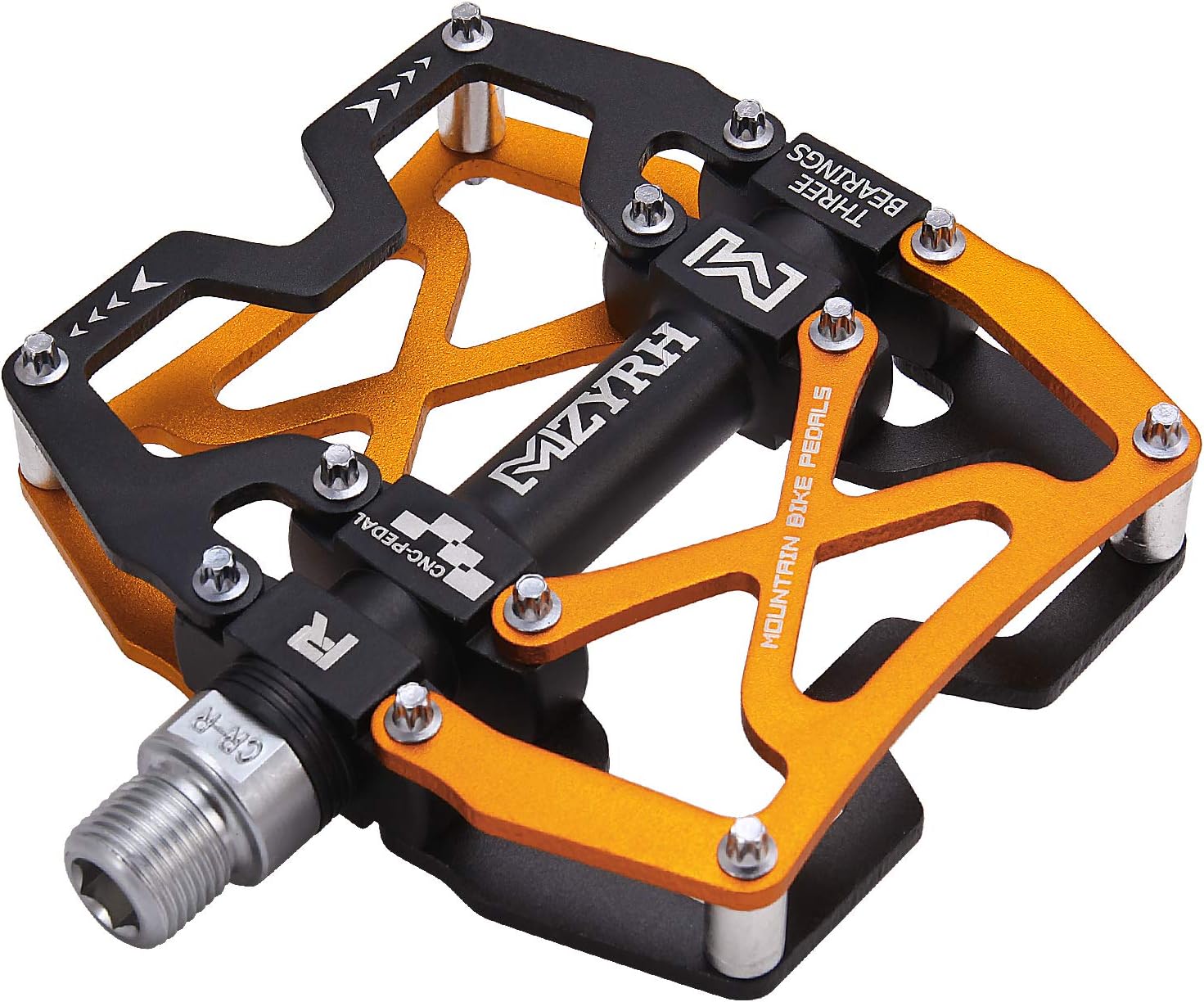 Mountain Bike Pedals, Special Ultra Strong Pedals with Colorful CNC Machined Des...
