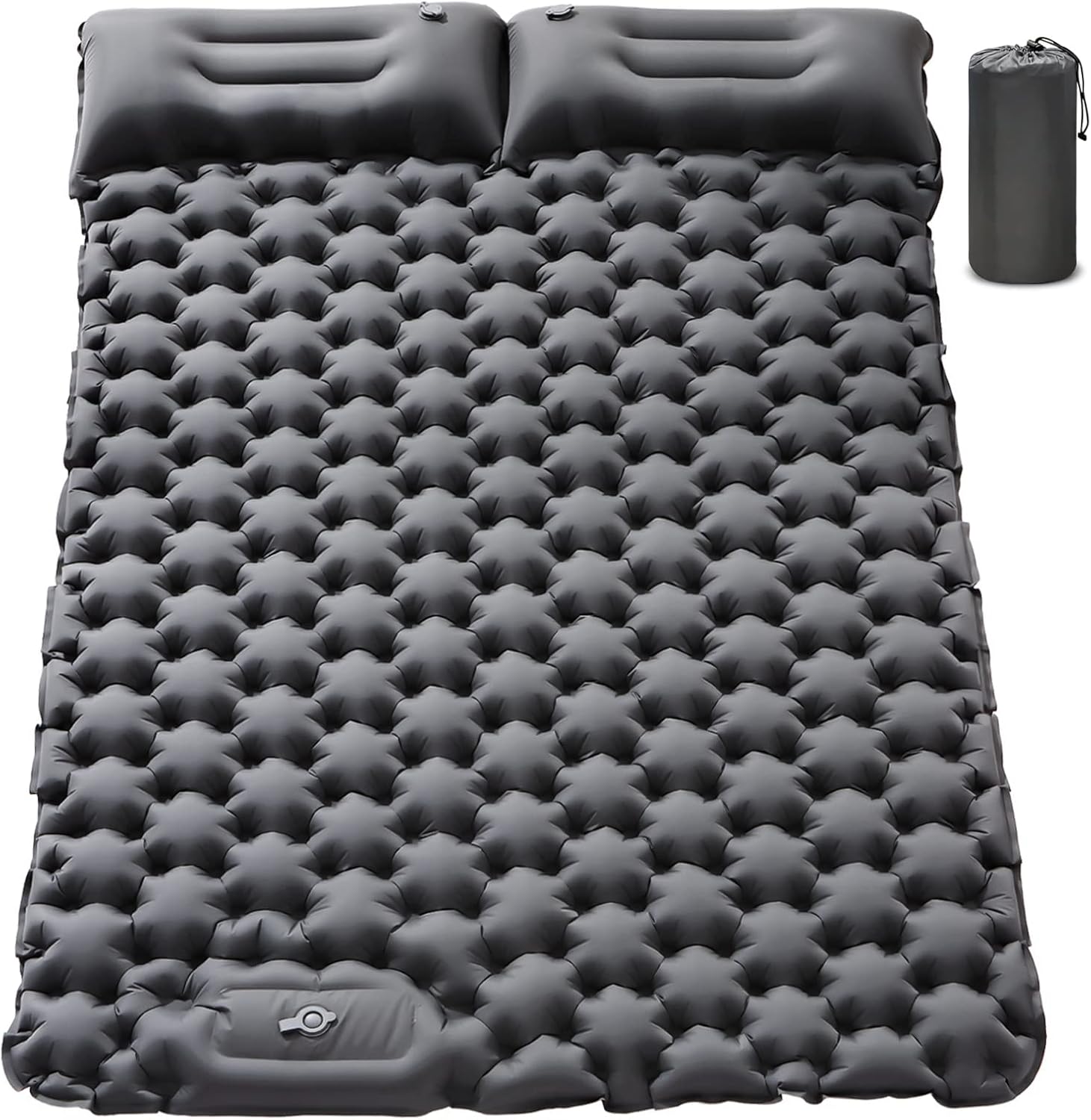 Camping Sleeping Pad，Camping Mattress 2 Person with Pillow Built-in Pump，Porta...