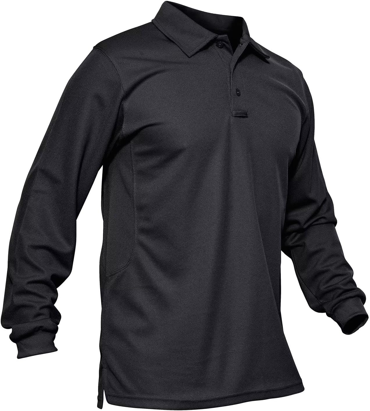 MAGCOMSEN Men's Polo Shirts, Special 3 Button Quick Dry Performance Long Sleeve...