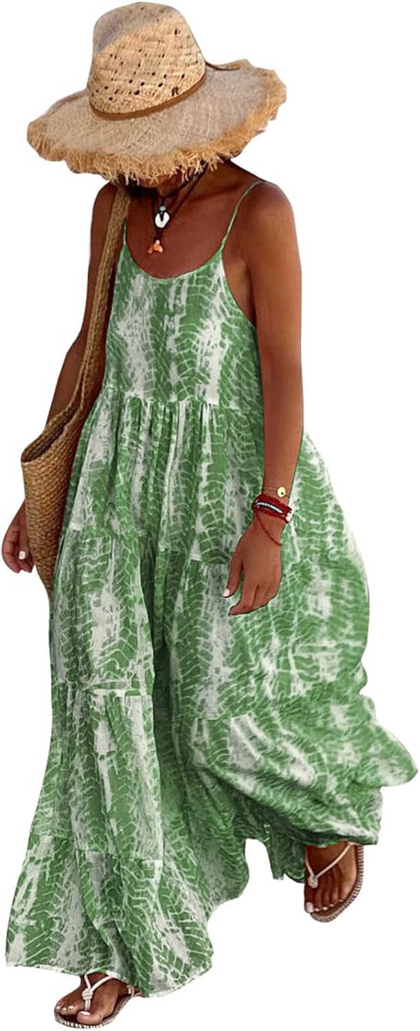 PRETTYGARDEN Women Summer Dresses 2024, Special Spaghetti Strap Scoop Neck Dress...