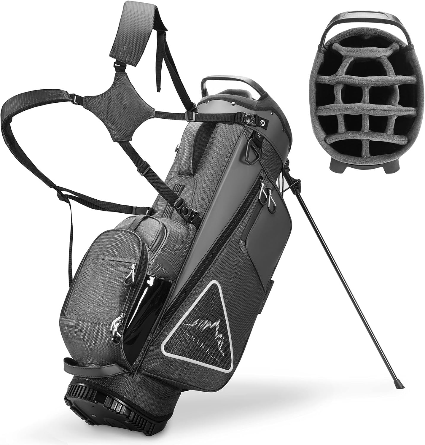 Golf Stand Bag 14 Way Top Dividers– Durable Golf Bag with Stand Multiple Pockets...