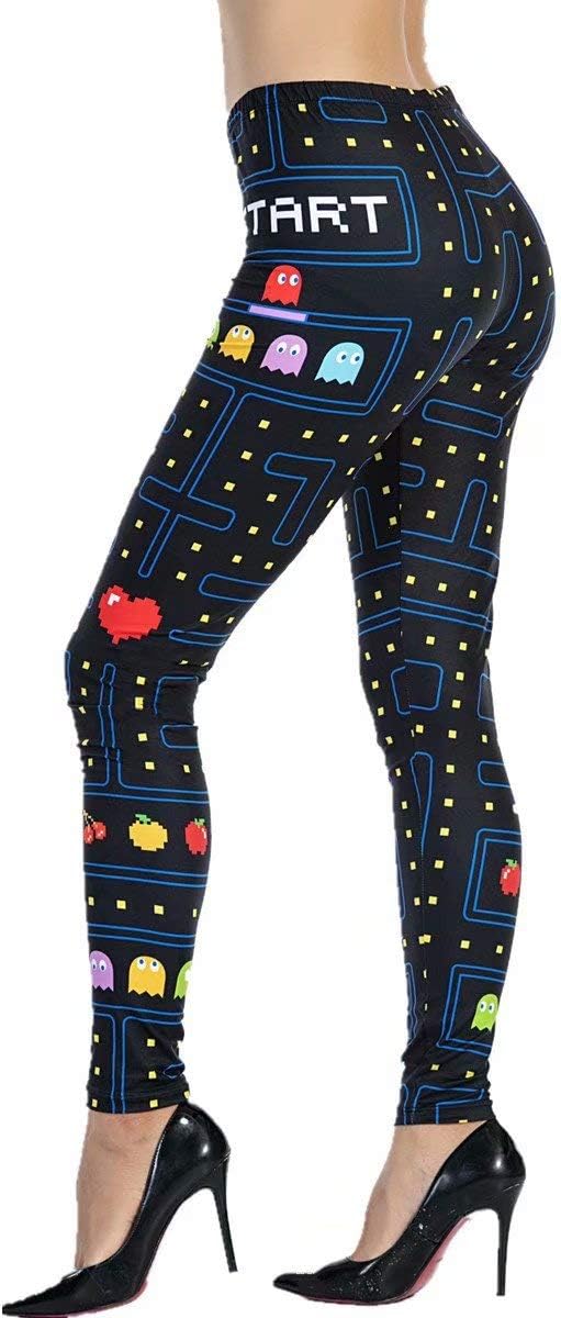 Ndoobiy Printed Leggings Basic Workout Yoga Pants Buttery Smooth Womens Leggings...