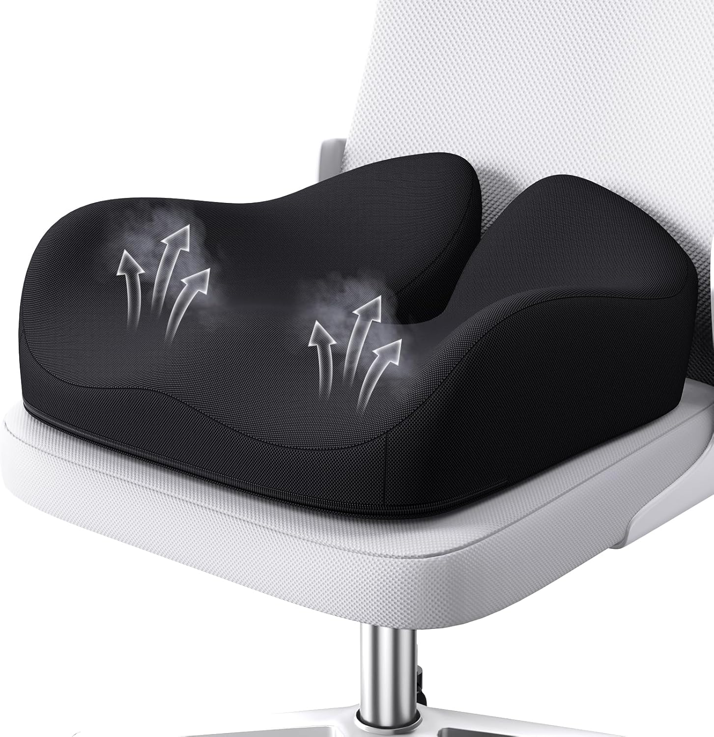 Benazcap Seat Cushion, Memory Foam Cushion for Office Chair - Ergonomic Chair Cu...