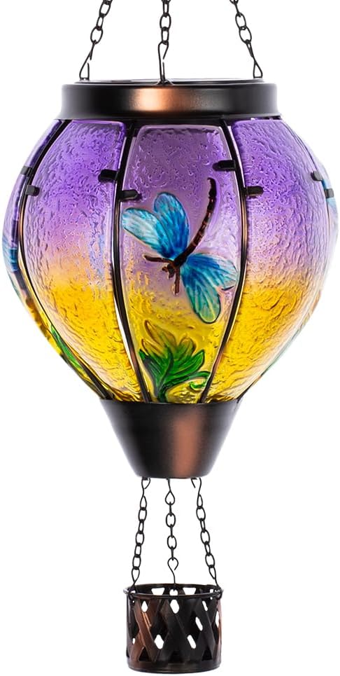 Starsoul Dragonfly Hot Air Balloon Solar Lantern, Special Solar Powered Lantern...