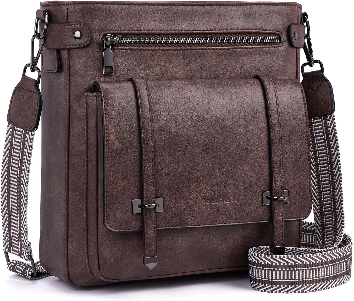 Crossbody Bags for Women,Multi Pocket Crossbody Purses Soft Leather Shoulder Han...