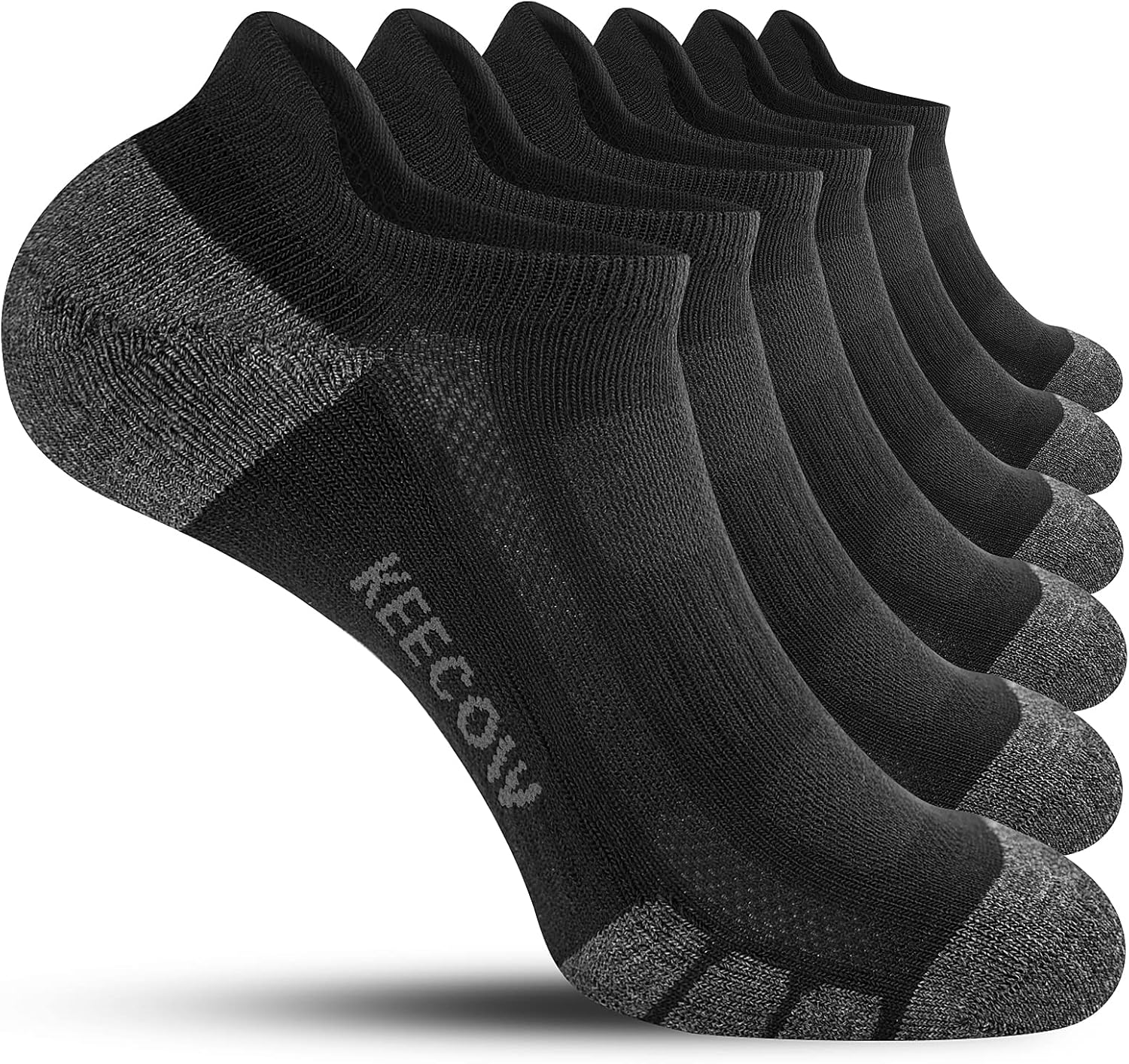 KEECOW Ankle Athletic Running Socks, Special Cushioned Socks for Men, Innovative...
