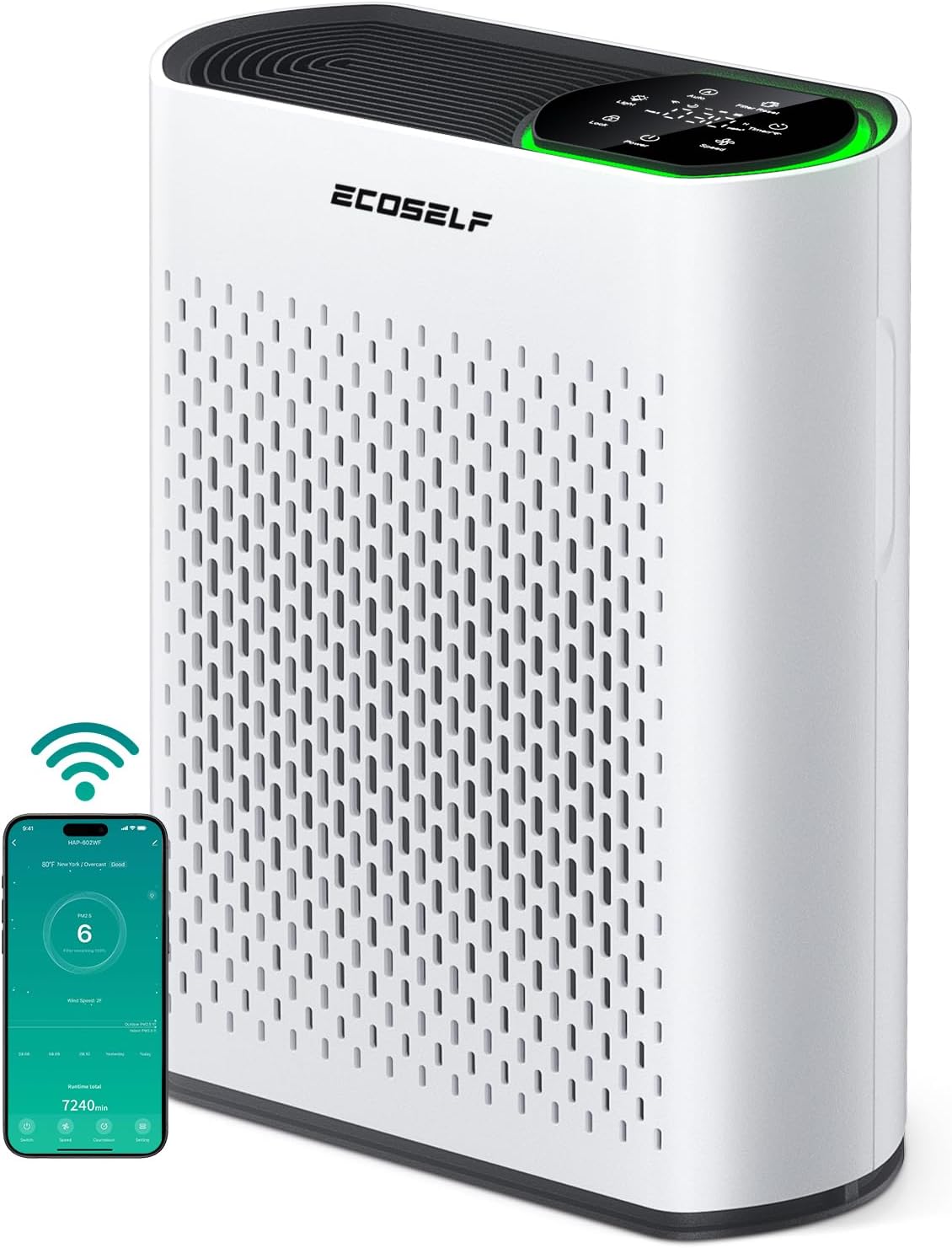 Powerful Air Purifiers for Home Large Room Up to 1400 Ft², with Smart WiFi Air Q...