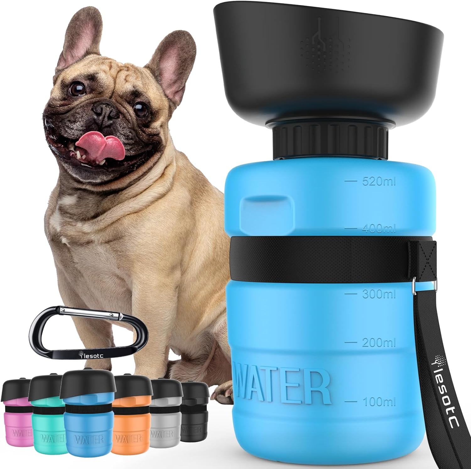 lesotc Dog Water Bottle, Special Portable Dog Water Dispenser, Innovative Leak P...