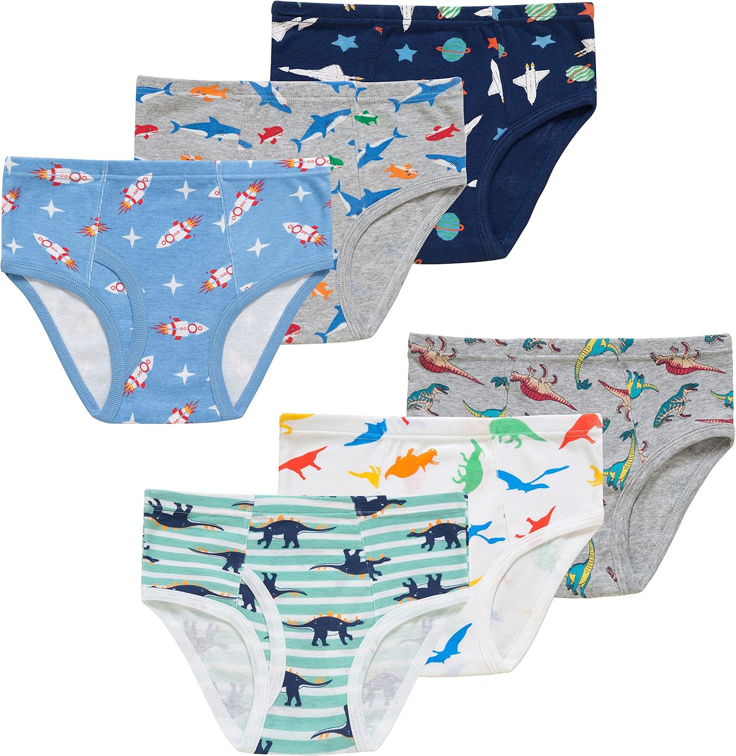 Baby Soft Cotton Underwear, Special Little Boys Dinosaur Briefs, Innovative Todd...