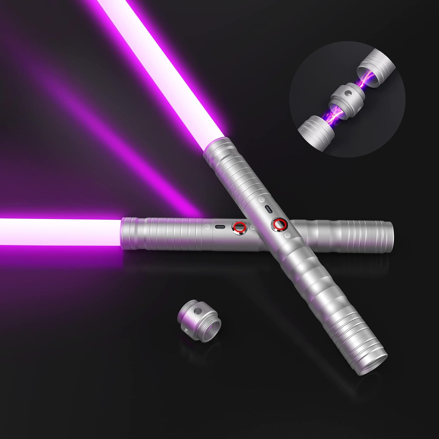 JVMusaber Light-Saber, Special Metal-Hilt Dueling-Lightsaber, Innovative 2pcs Ty...