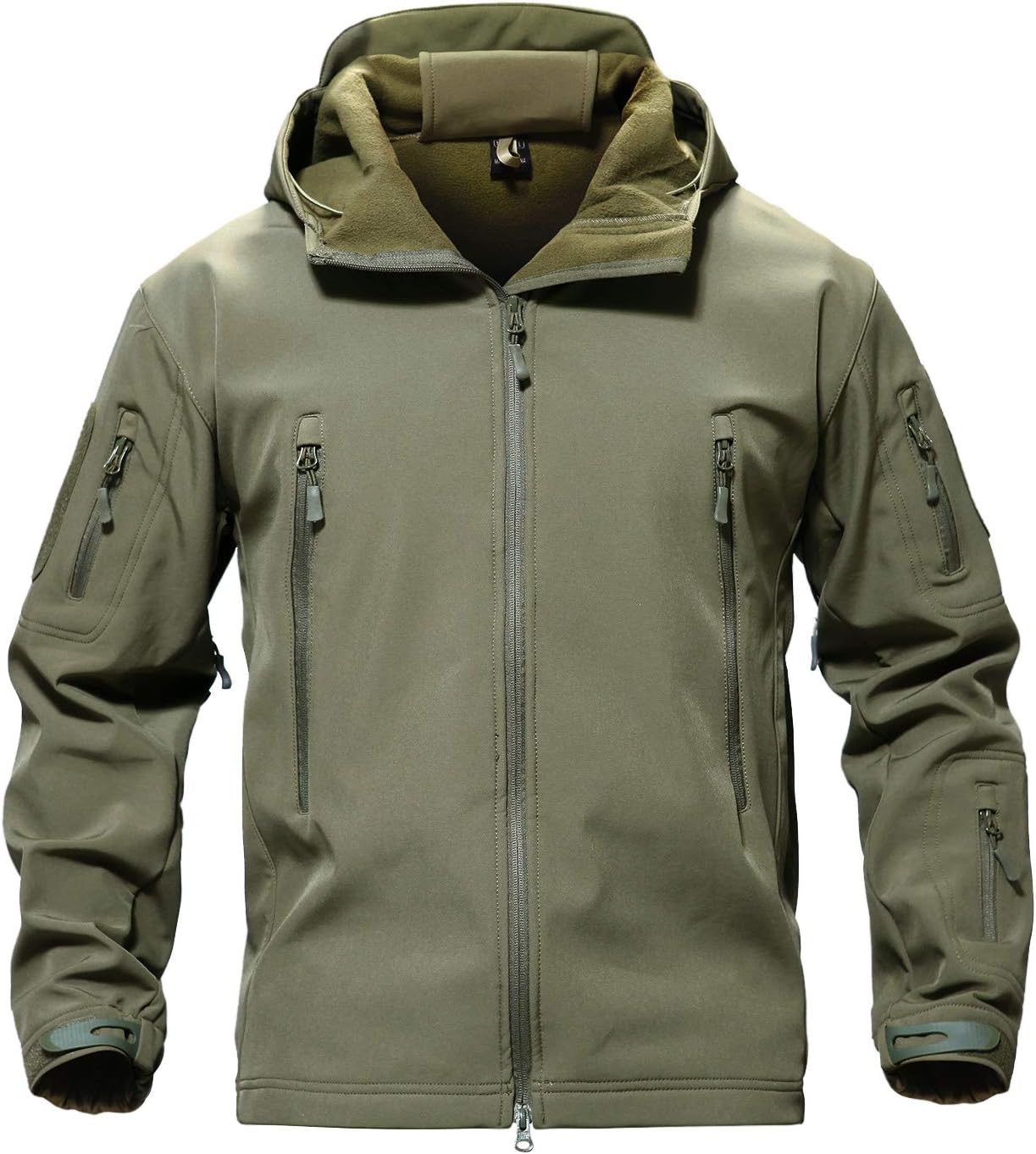 TACVASEN Men's Military Tactical Jacket, Special Ops Winter Warm Fleece Lined Ja...