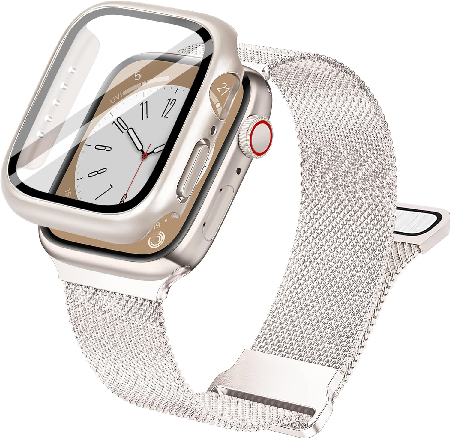 Vamyzji Compatible with Apple Watch Strap+40mm Protective Case with Screen Prote...