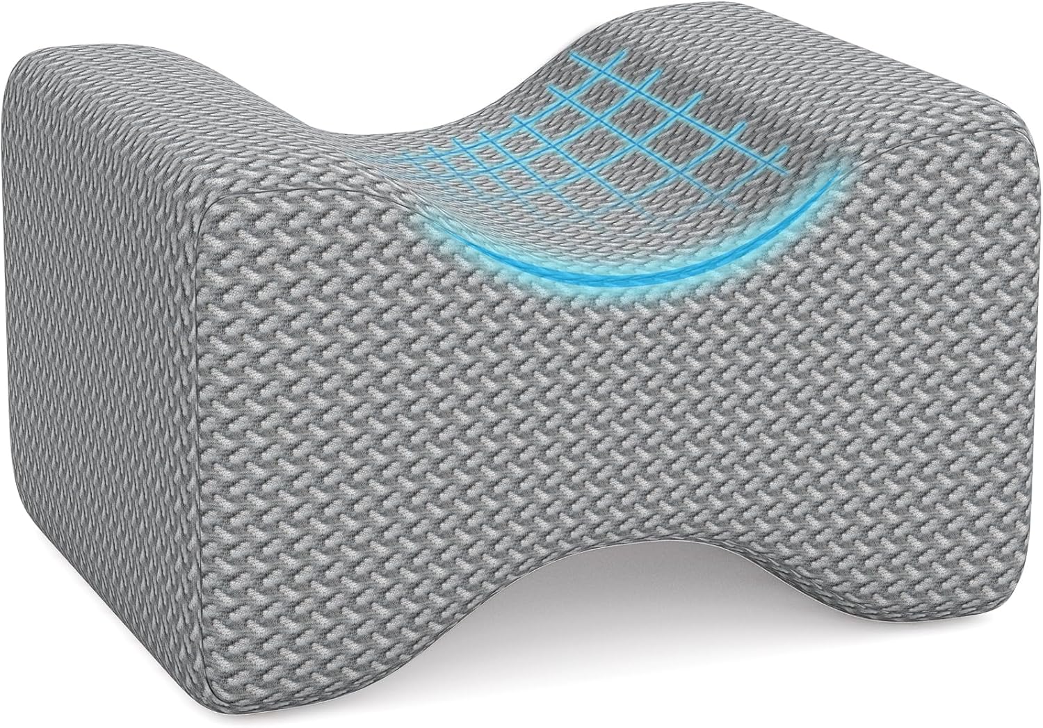 BlissTrends Memory Foam Knee Pillow, Knee Pillow for Side Sleepers, Leg Pillows...