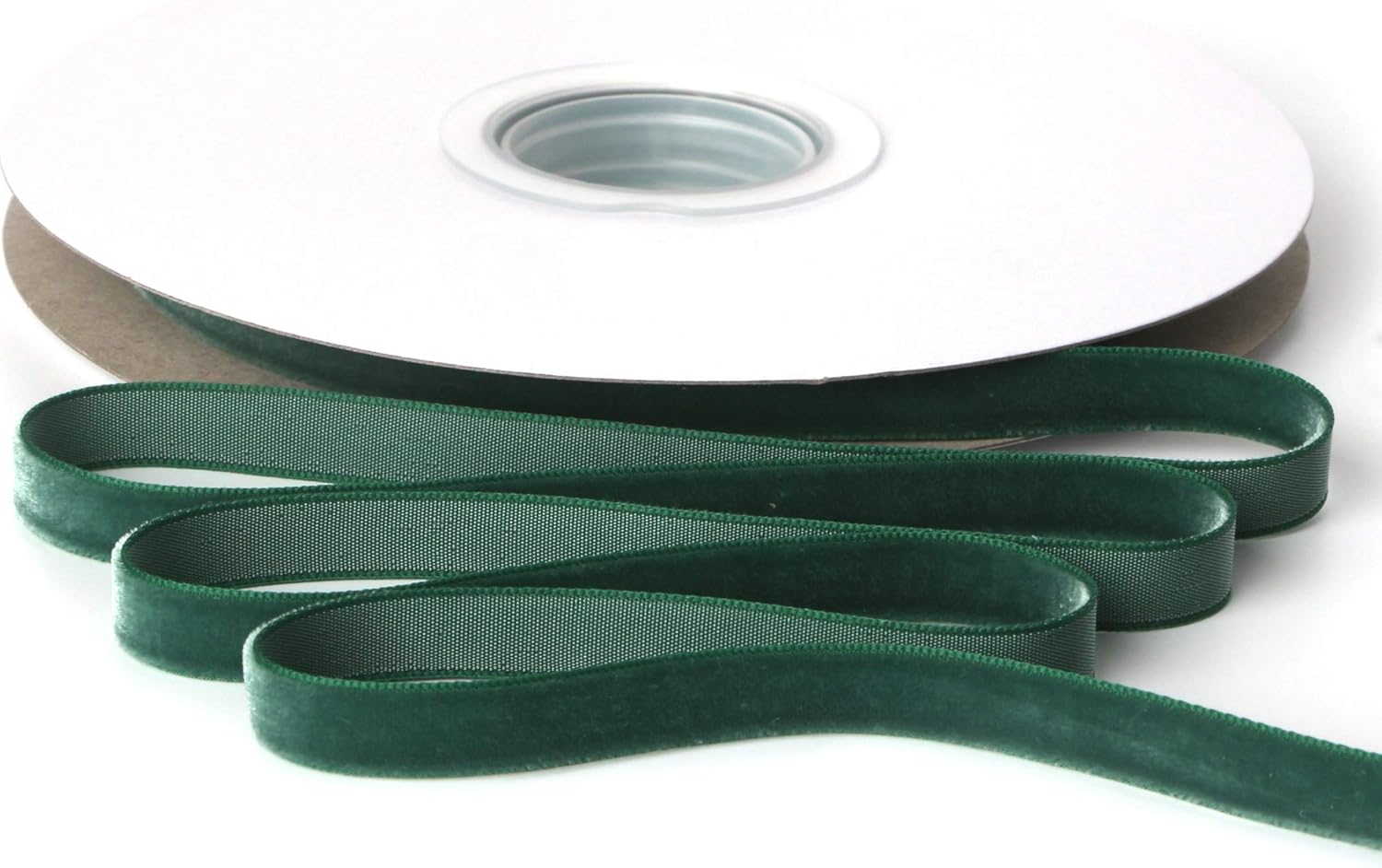 Ribbli Polyester Forest Green Velvet Ribbon, Special Ribbon for Choker, High-Qua...