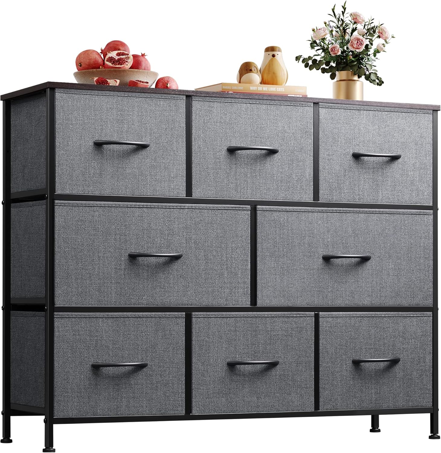 WLIVE Fabric Dresser, Storage Drawer Unit, Bedroom...