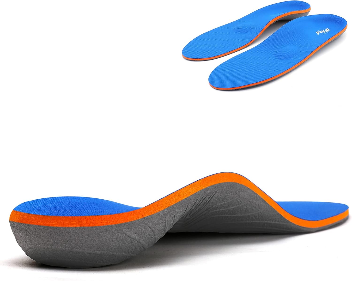 Full Length Metatarsal Arch Support Shock Absorption Orthotic Unisex Insoles for...