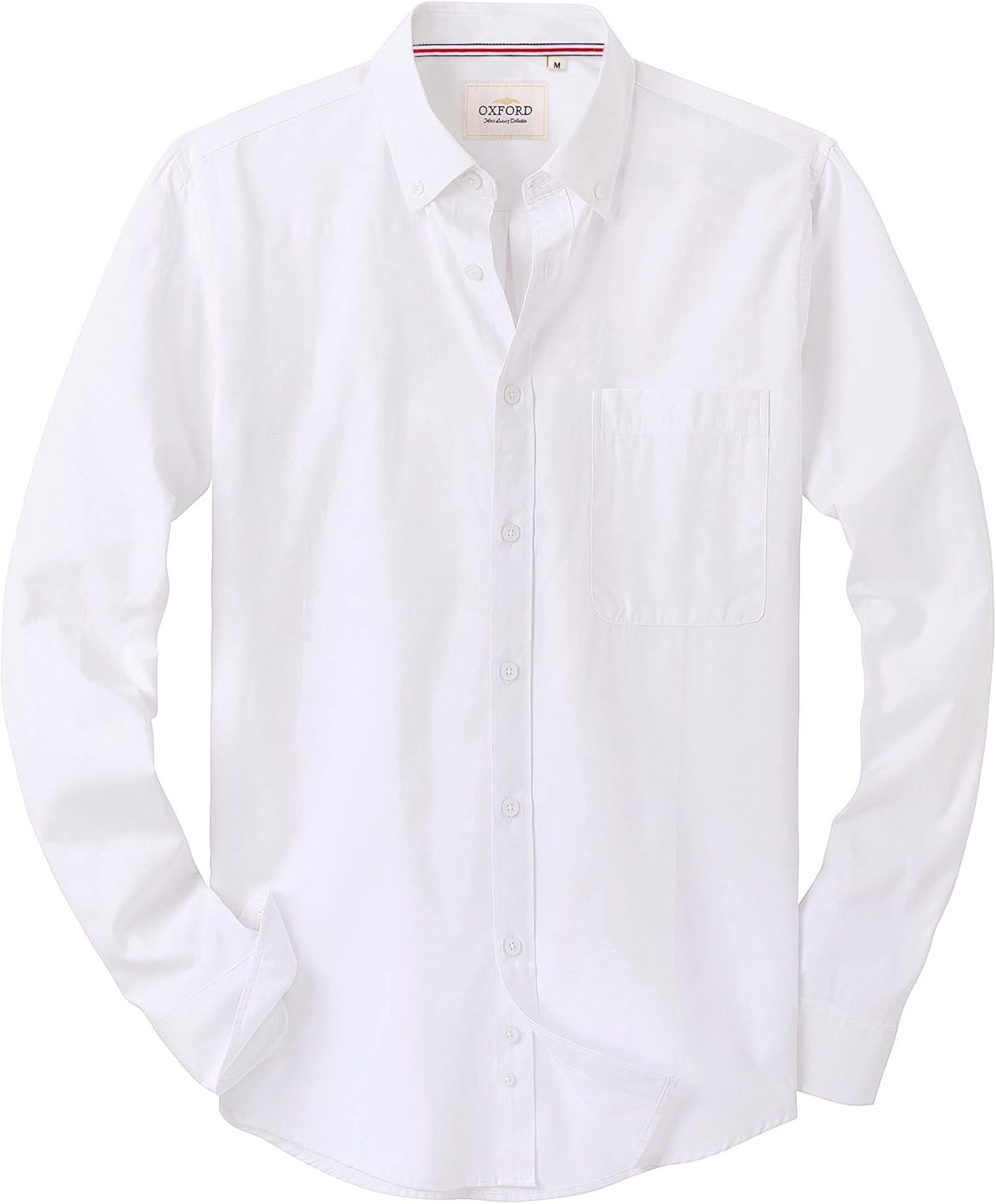 Alimens & Gentle Mens Solid Oxford Shirt Long Slee...