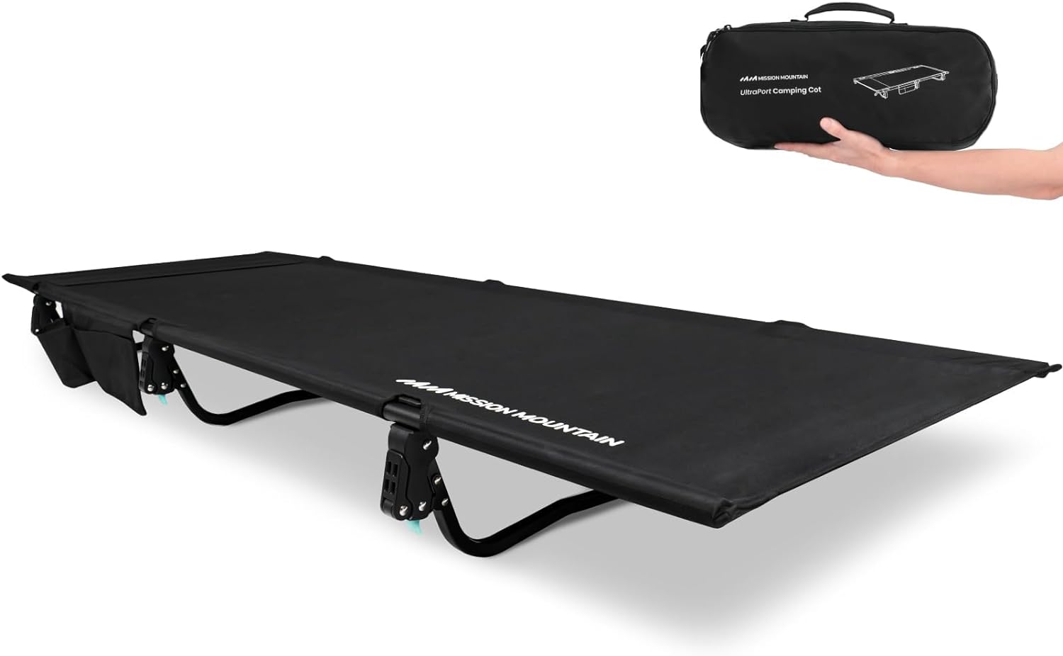 UltraPort Camping Cot, Ultralight Backpacking Cot, Lightweight Camp Cot, Built-i...