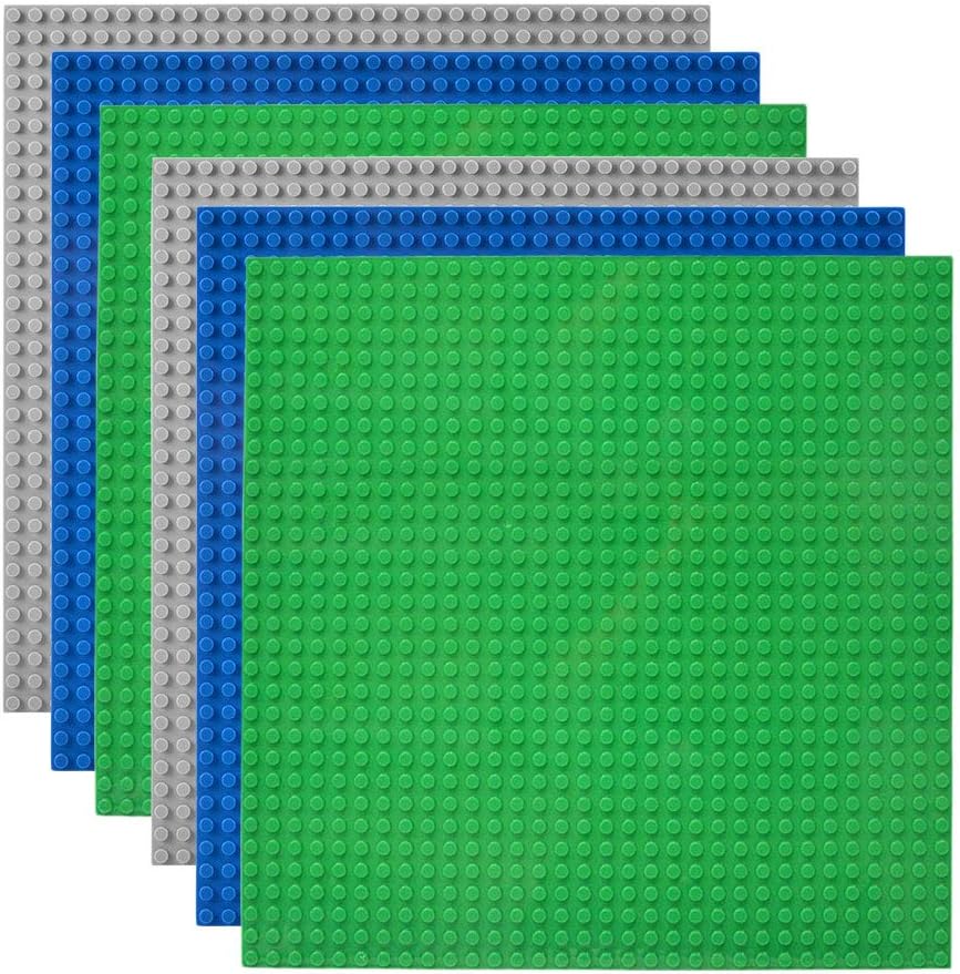 Lekebaby Classic Baseplates Building Base Plates for Building Bricks 100% Compat...
