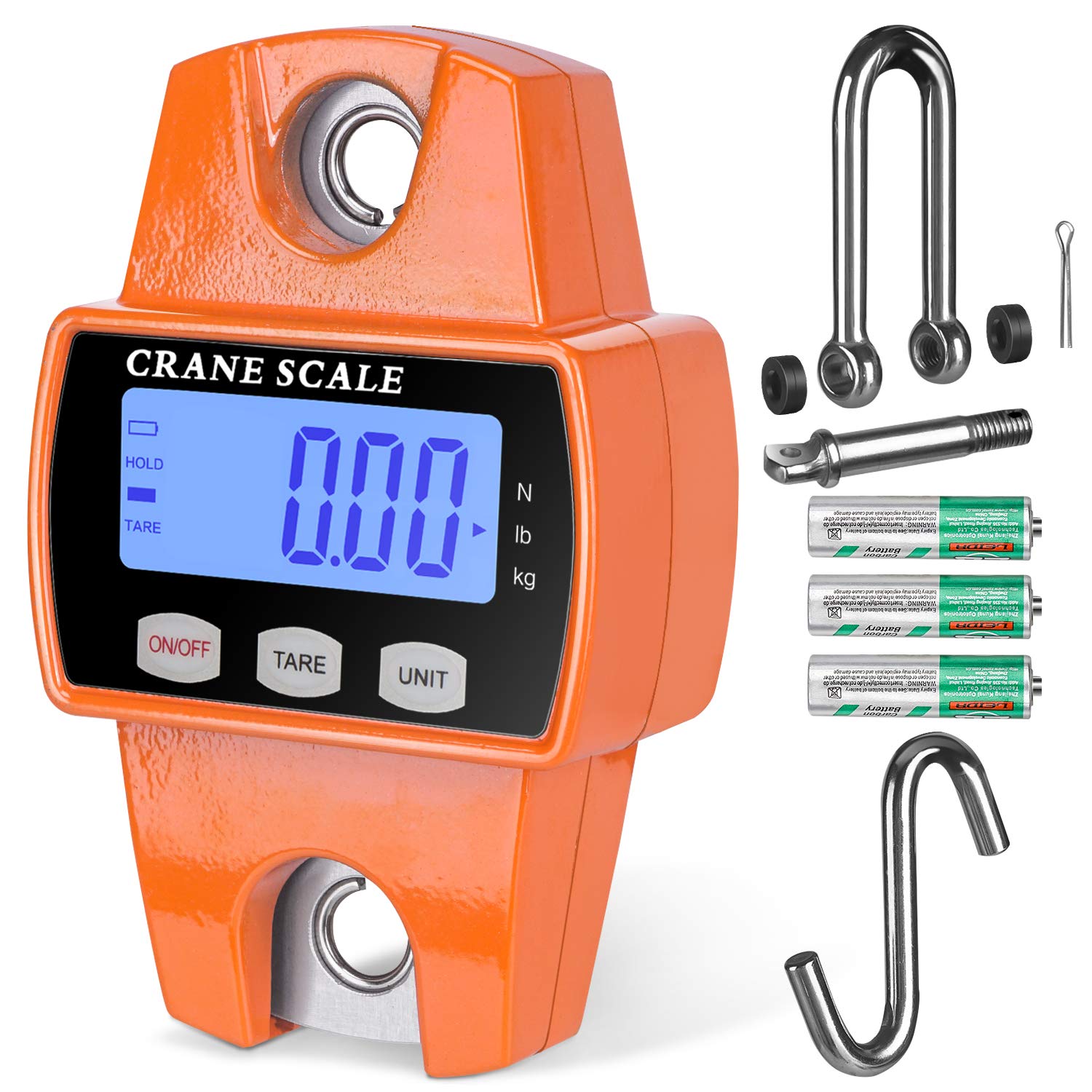RoMech 660lb Digital Hanging Scale with Cast Aluminum Case, Handheld 300Kg Mini...