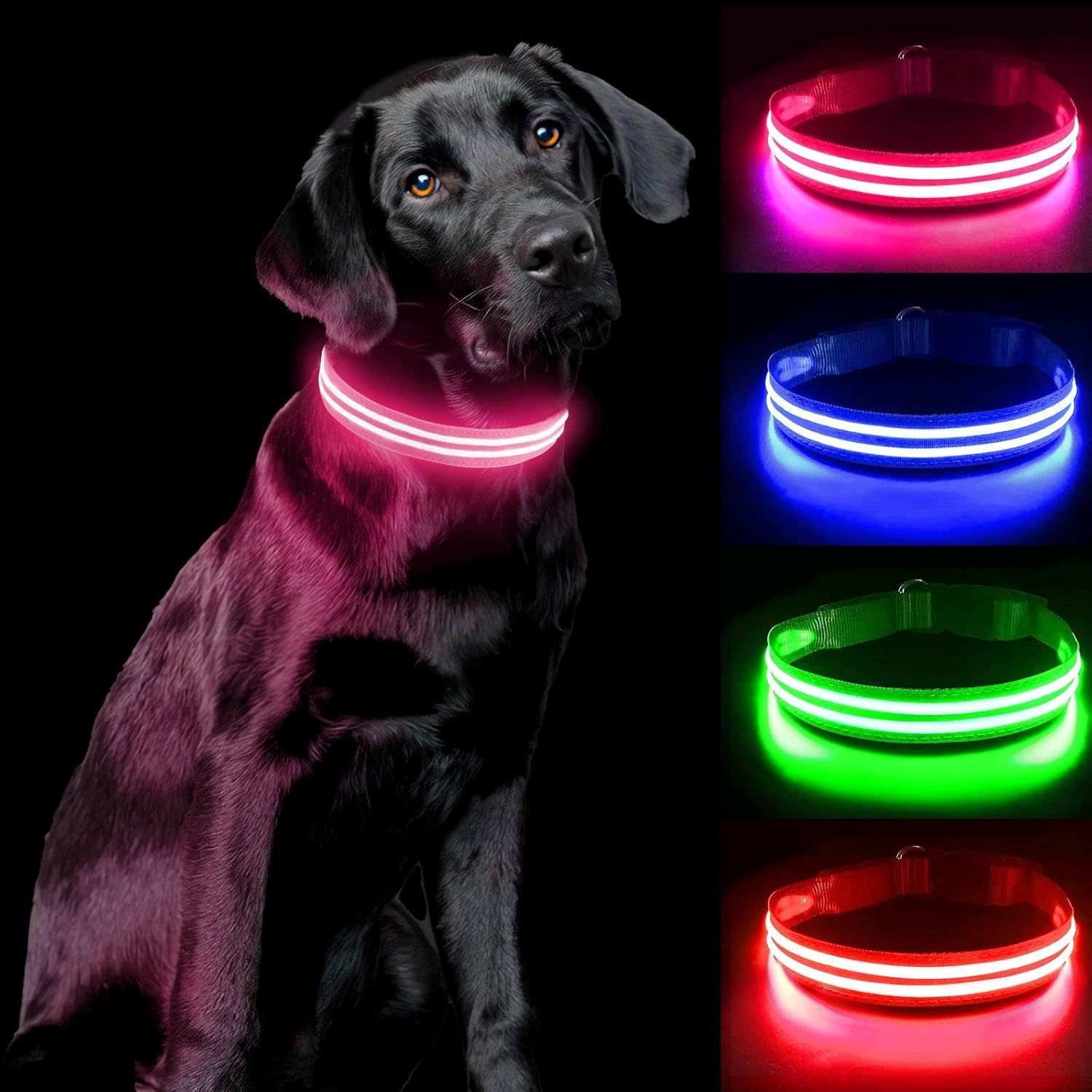 PcEoTllar Light Up Dog Collar, Special LED Dog Collar Light for Night, Innovativ...