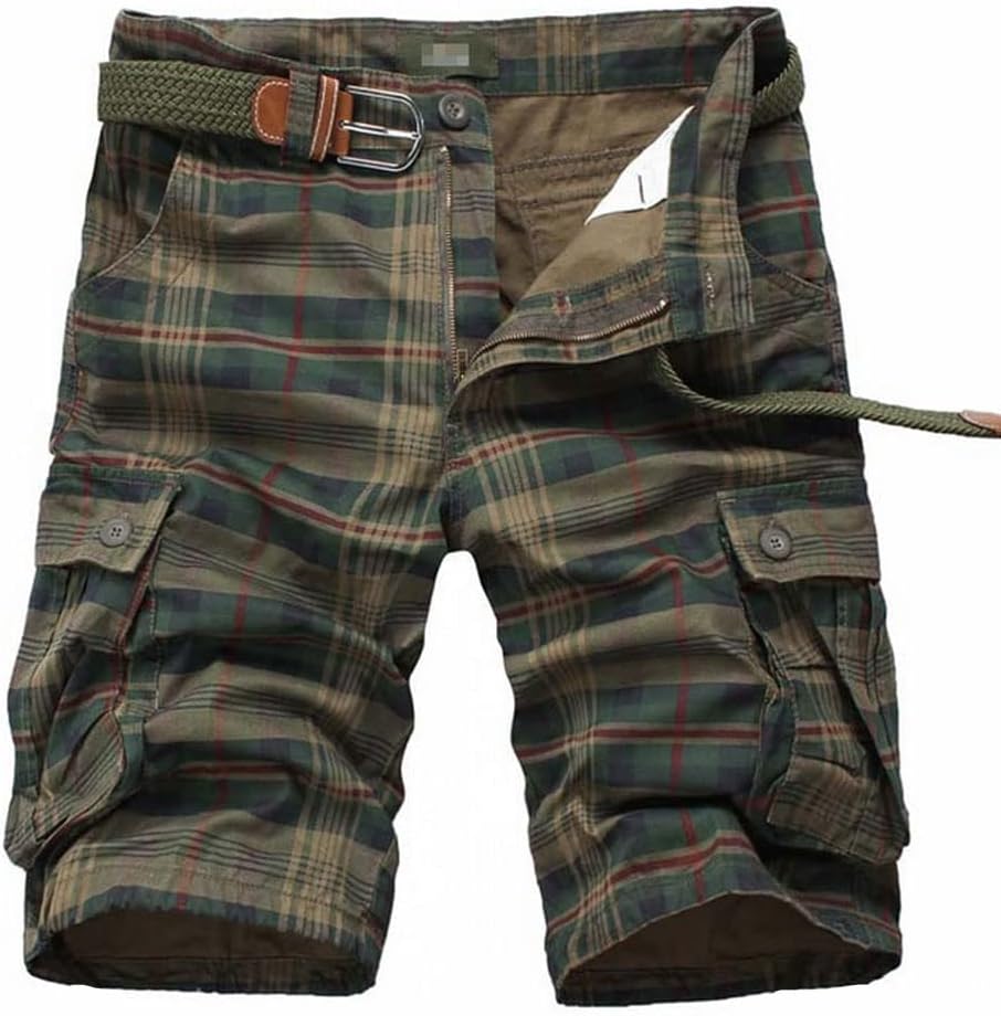 iCKER Mens Multi-Pocket Cotton Shorts, Special Camo Cargo Shorts, Innovative Loo...