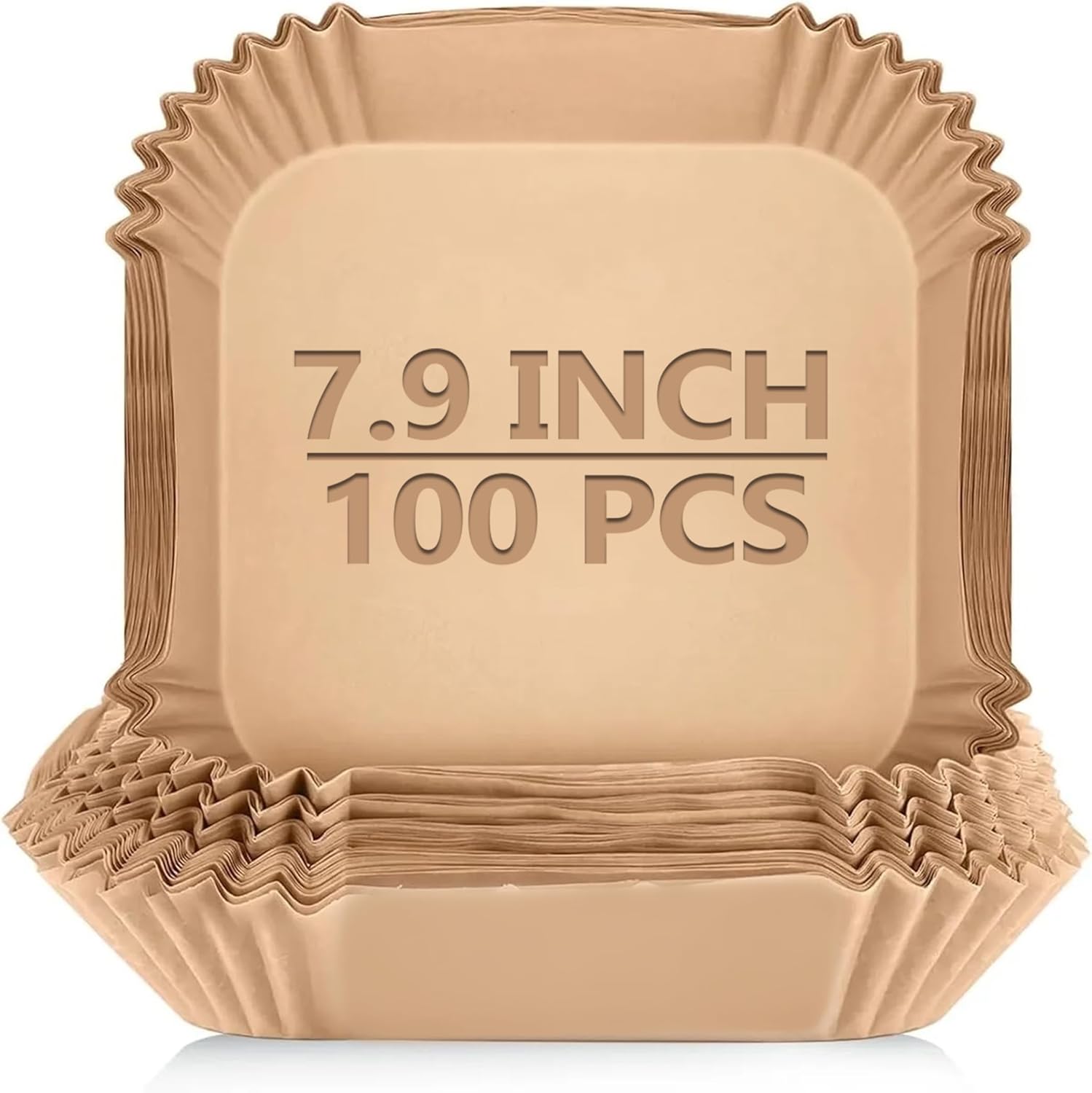 Air Fryer Liners 100 Pcs- Non-Stick Airfryer Liners Parchment Paper Disposable O...