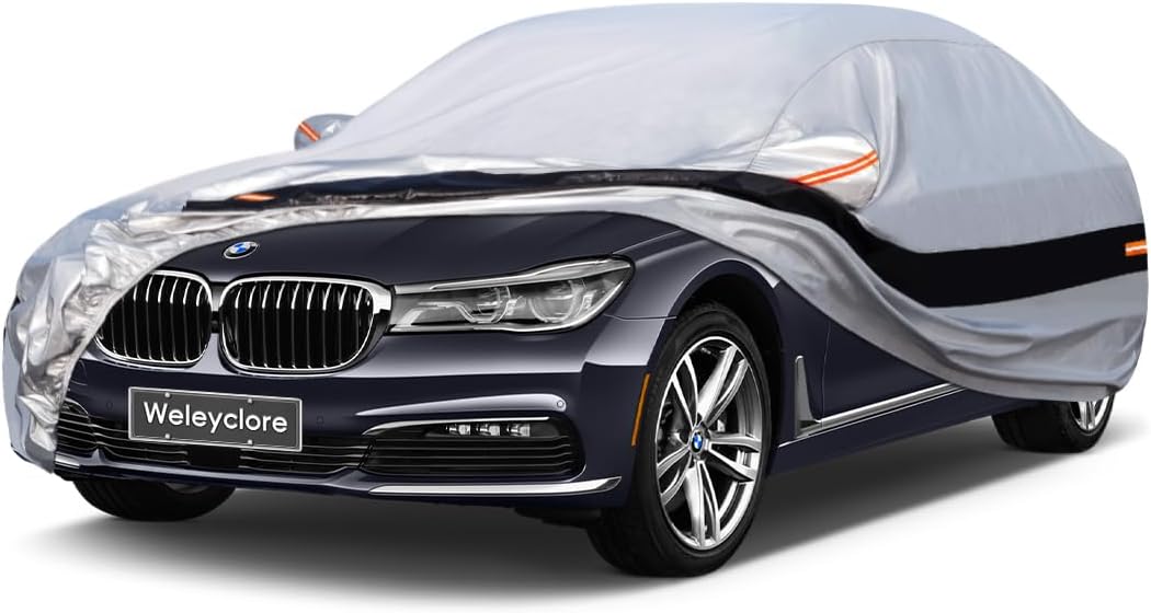 10 Layers Saloon Car Cover, Special Waterproof Breathable Large Car Cover, 100%...