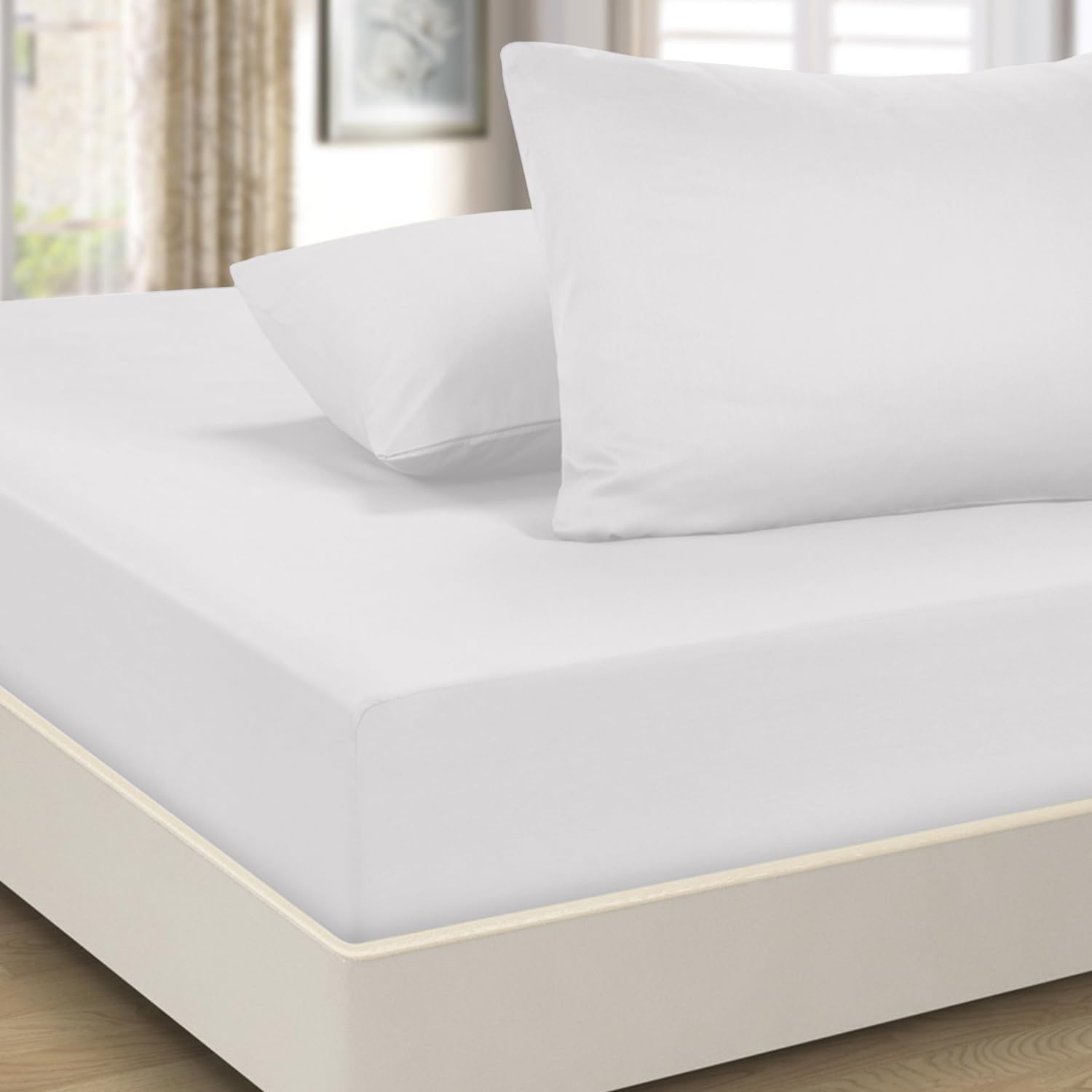 Imperial Rooms King Size Fitted Sheets, Special Extra Deep Brushed Microfiber Be...