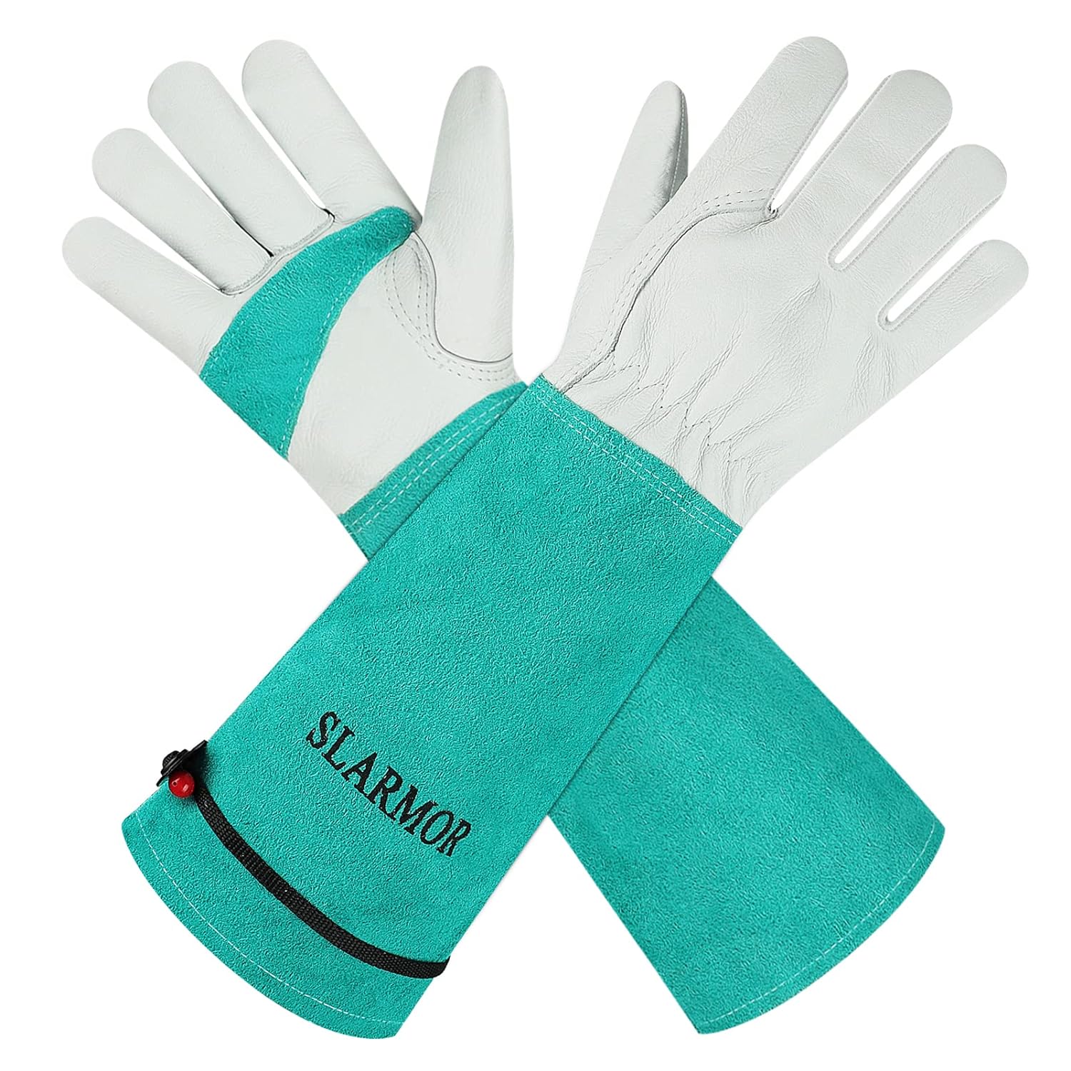 SLARMOR Leather Gardening Gloves, Special Heavy Du...