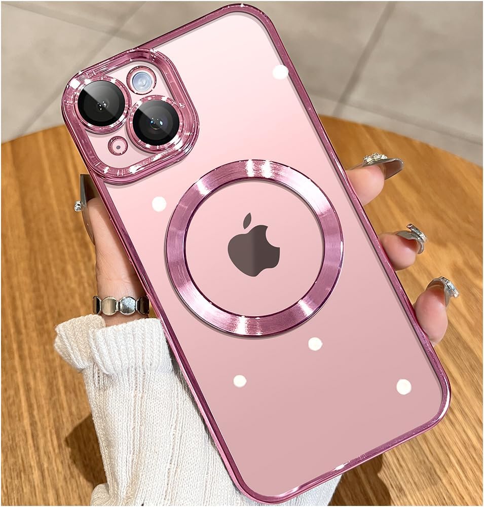 JUESHITUO for iPhone 15 Plus Case with Integrated Camera Lens Protection [TOP N5...
