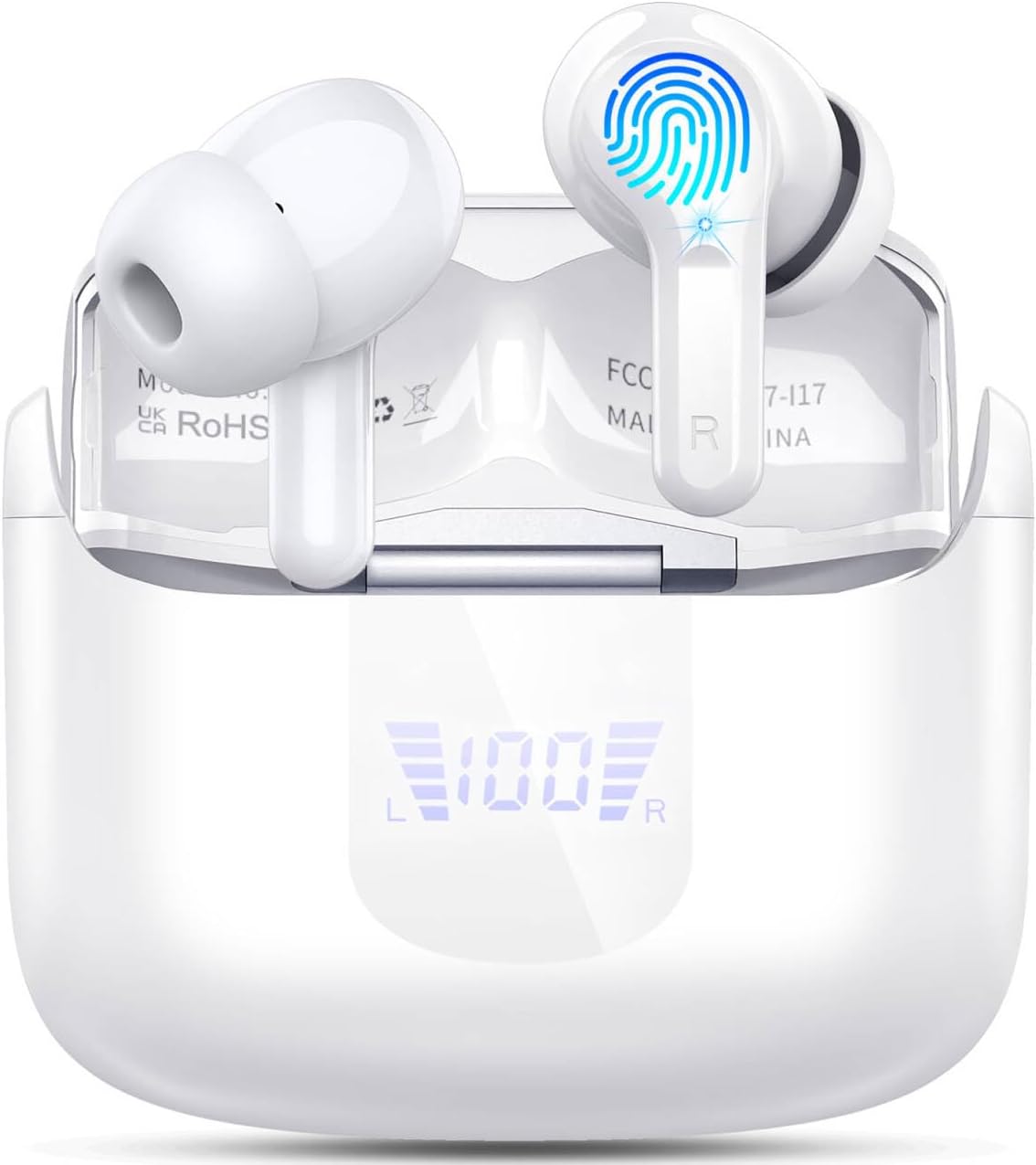 Bluetooth 5.3 Headphones 2024, Special Wireless Earbuds with 4 ENC Noise Cancell...