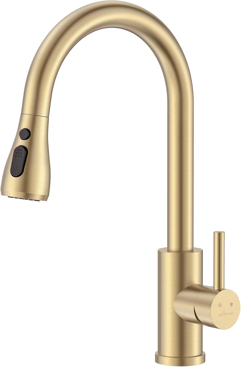 APPASO Gold Kitchen Tap, Kitchen Sink Taps Mixer with Pull Out Spray, Kitchen Mi...