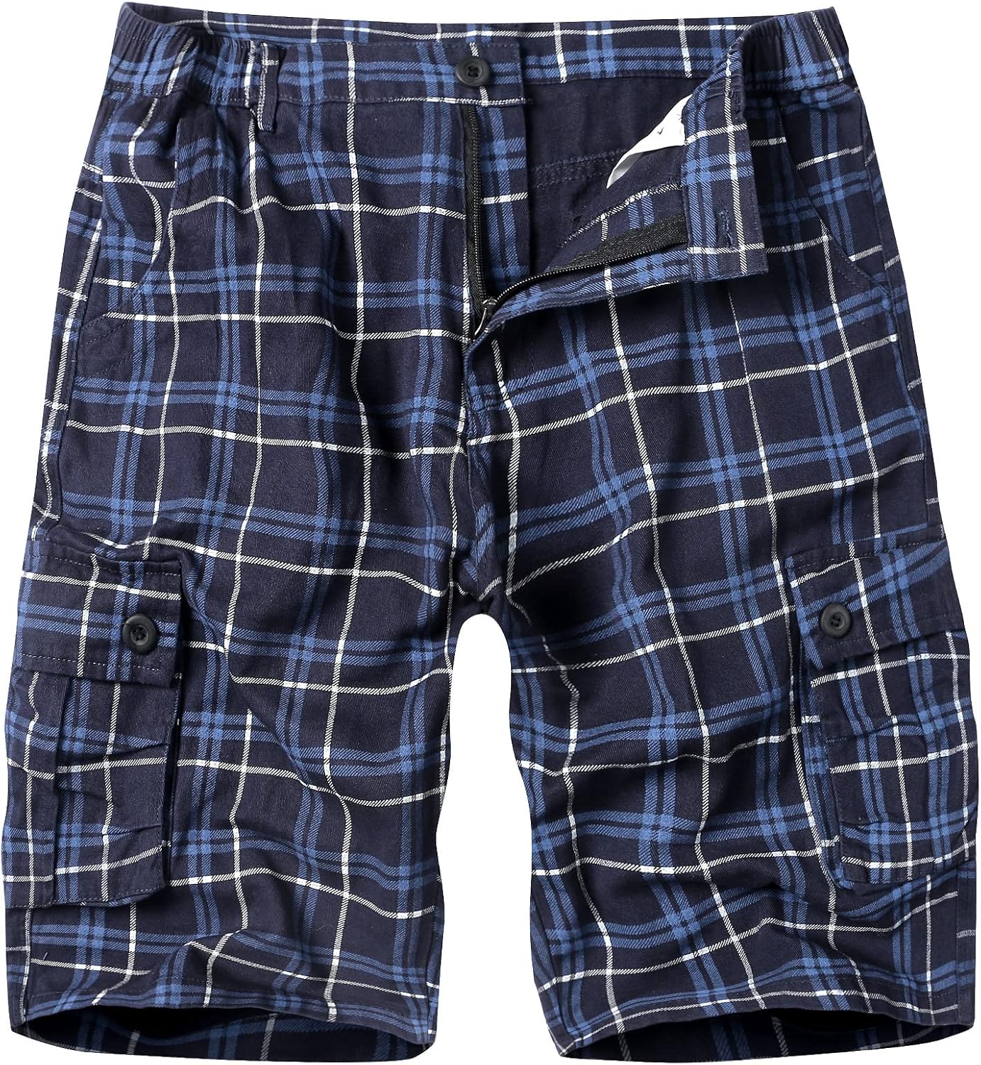 iCKER Mens Multi-Pocket Cotton Shorts, Special Camo Cargo Shorts, Unique Loose F...