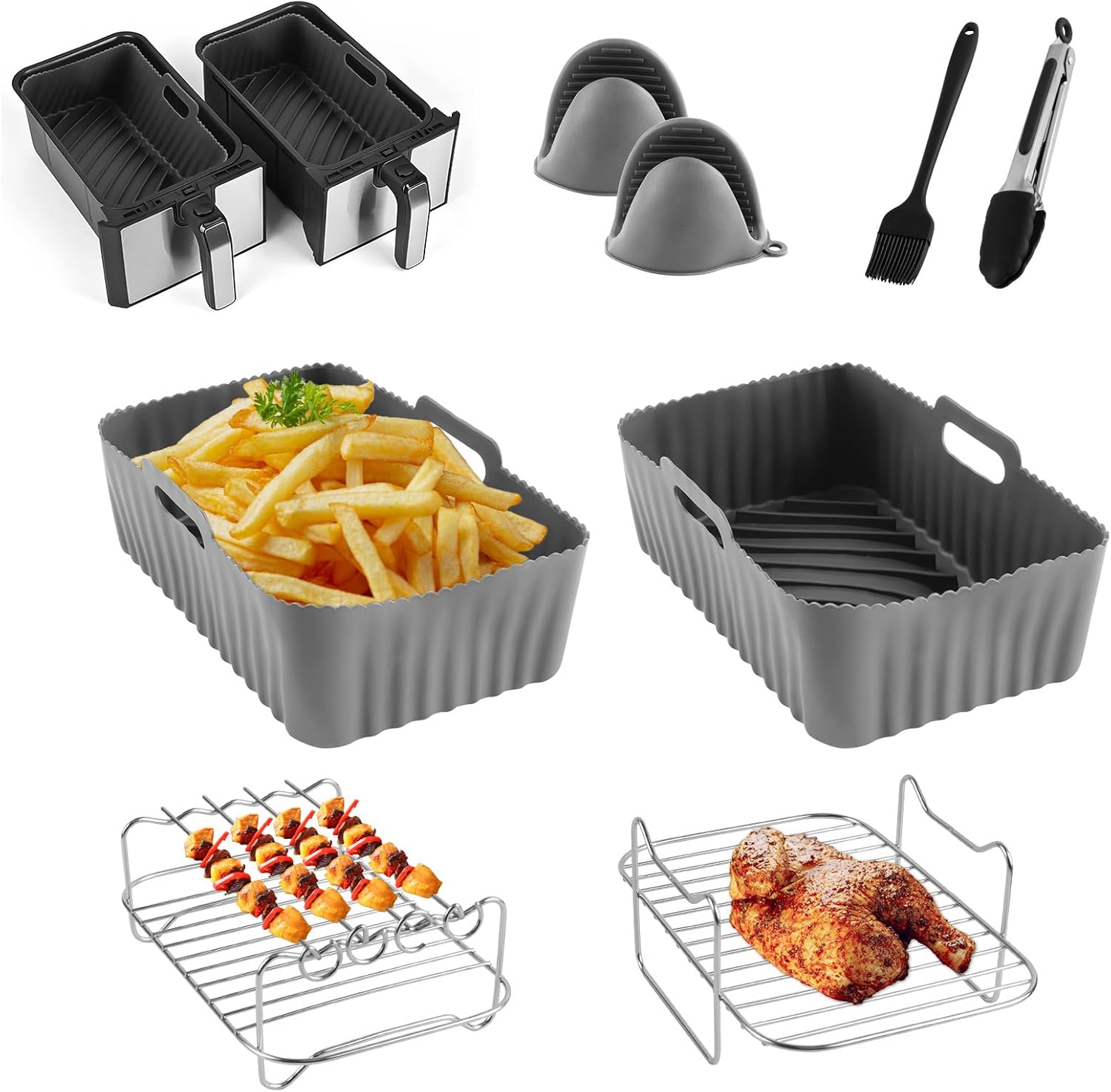 CINEMON Air Fryer Accessories, 8PCS Ninja Air Frye...