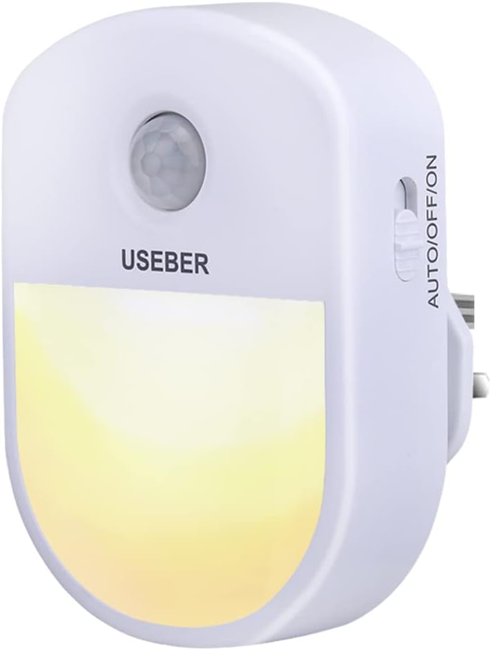 Useber Night Light Plug in Wall, Motion Sensor Lights Indoor with 3 Modes (AUTO/...