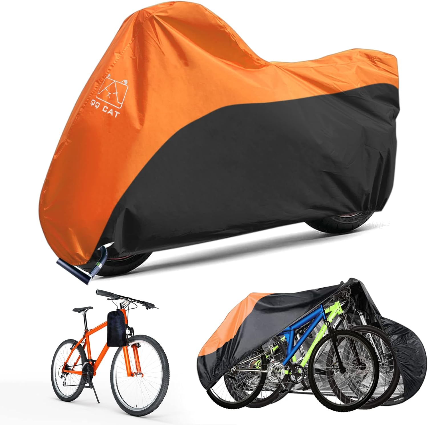 Extra Large Bike Cover for 3 Bikes Waterproof Bike Covers for Outdoor Storage He...