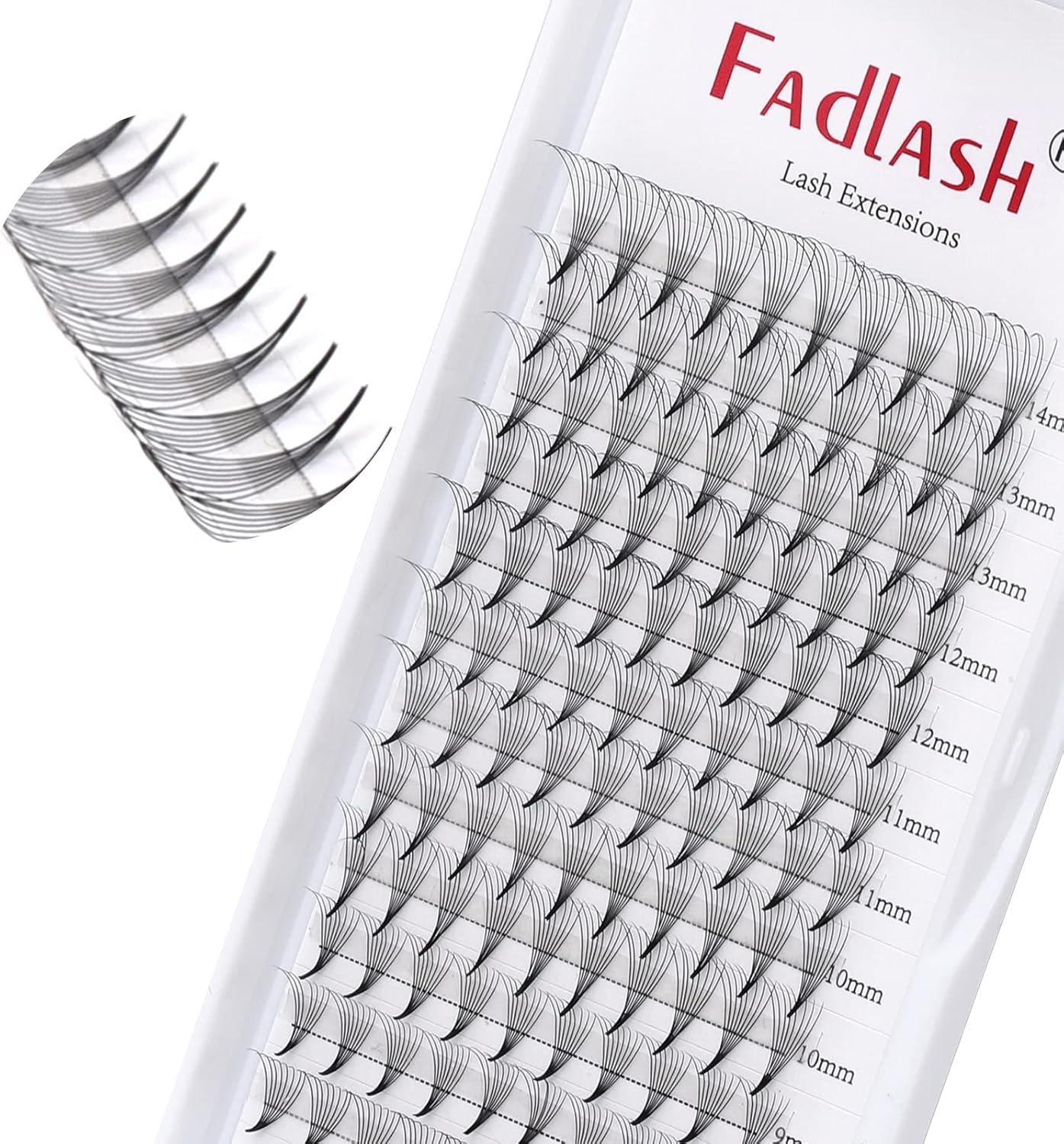 Pre Made Russian Lashes, Special 8D 0.07mm D Curl Mixed Trays, Innovative Premad...