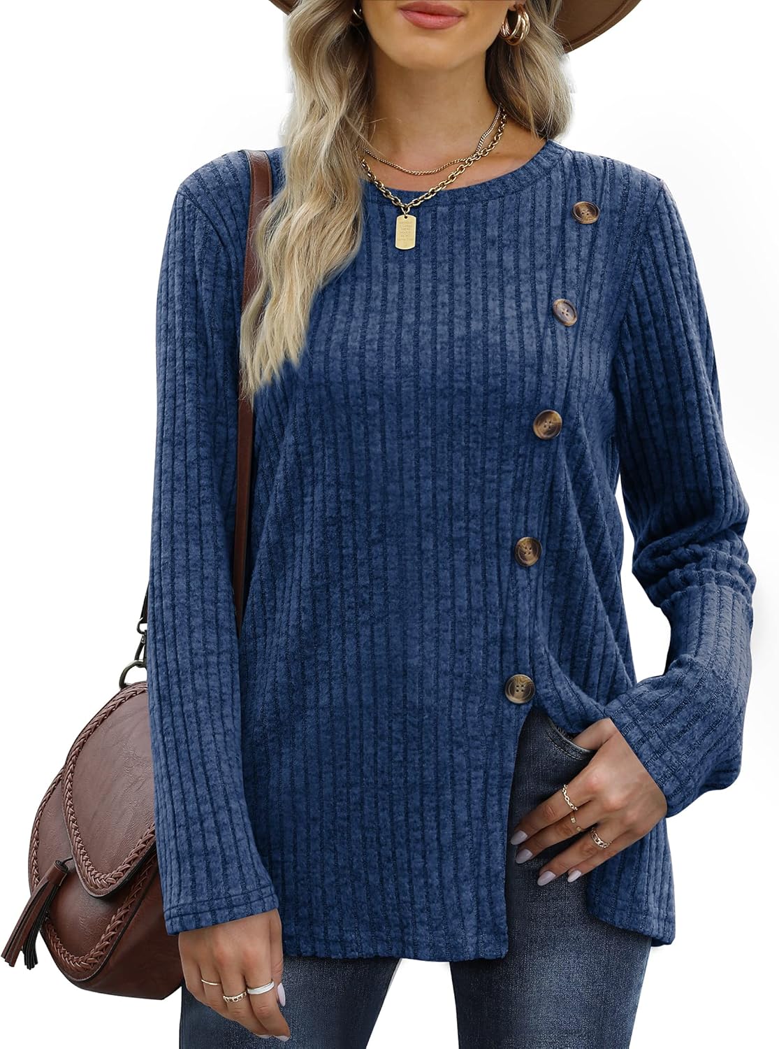 Aokosor Women's Long Sleeve Tops, Special Lightweight Jumpers for Ladies, Innova...