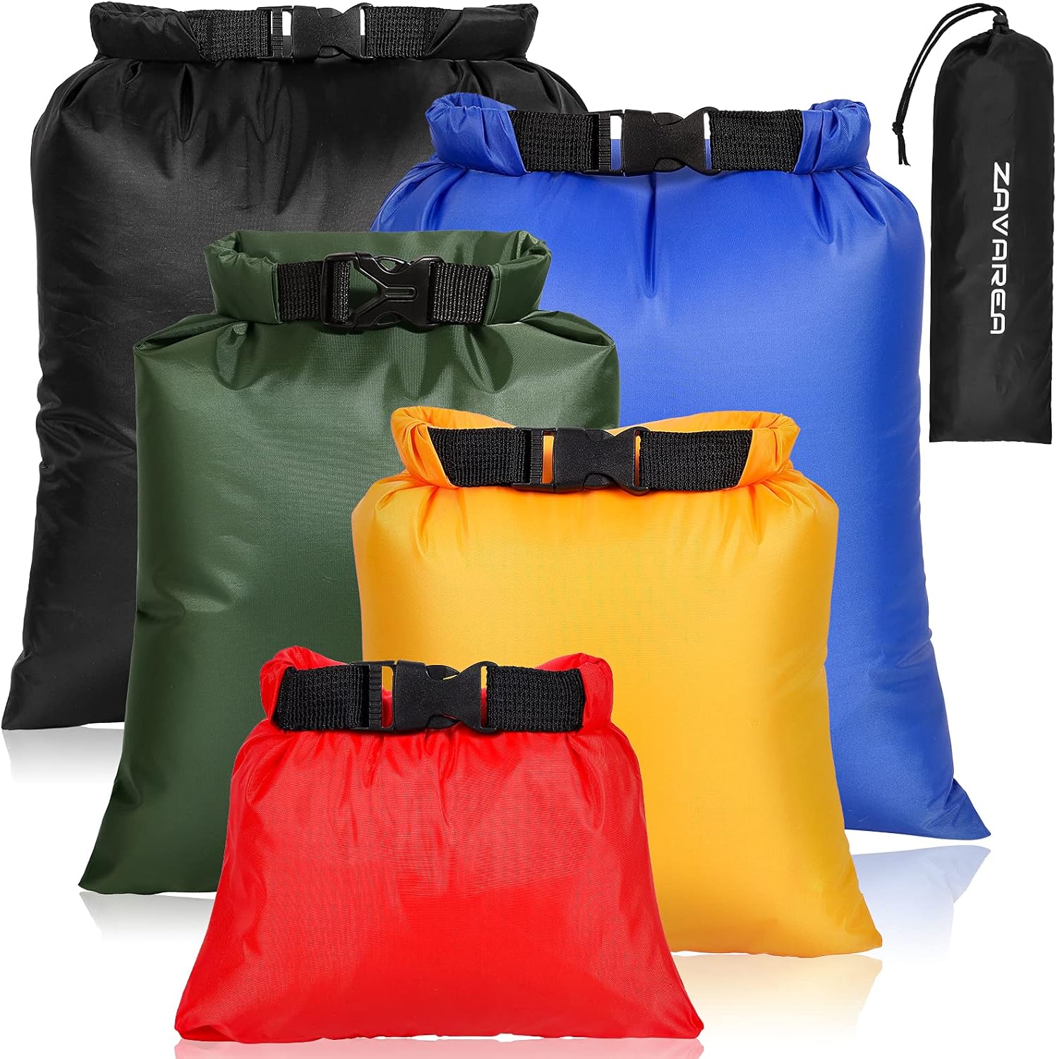 Waterproof Dry Bag Set, Lightweight Drybag Canoe Bags with 1.5L, 2.5L, 3.5L, 4.5...