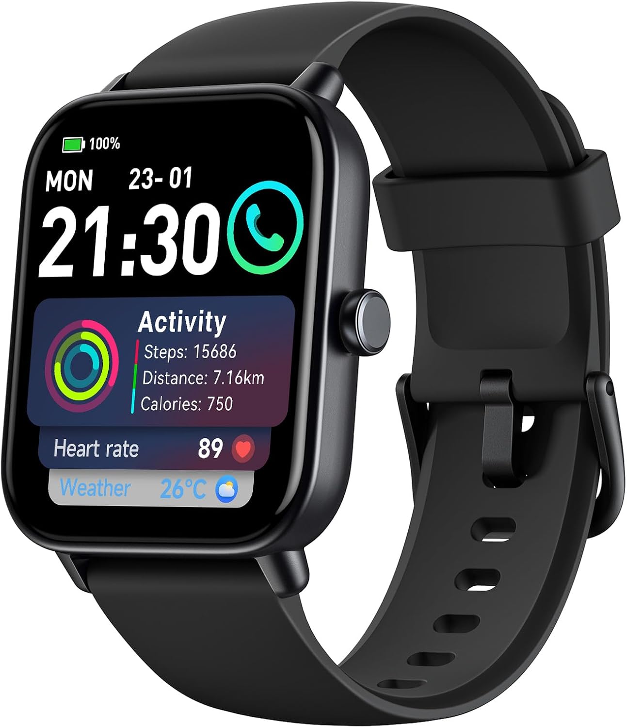 Smart Watch for Men(Answer/Make Call), Alexa Built-in 1.8" HD Mens Smartwatch wi...