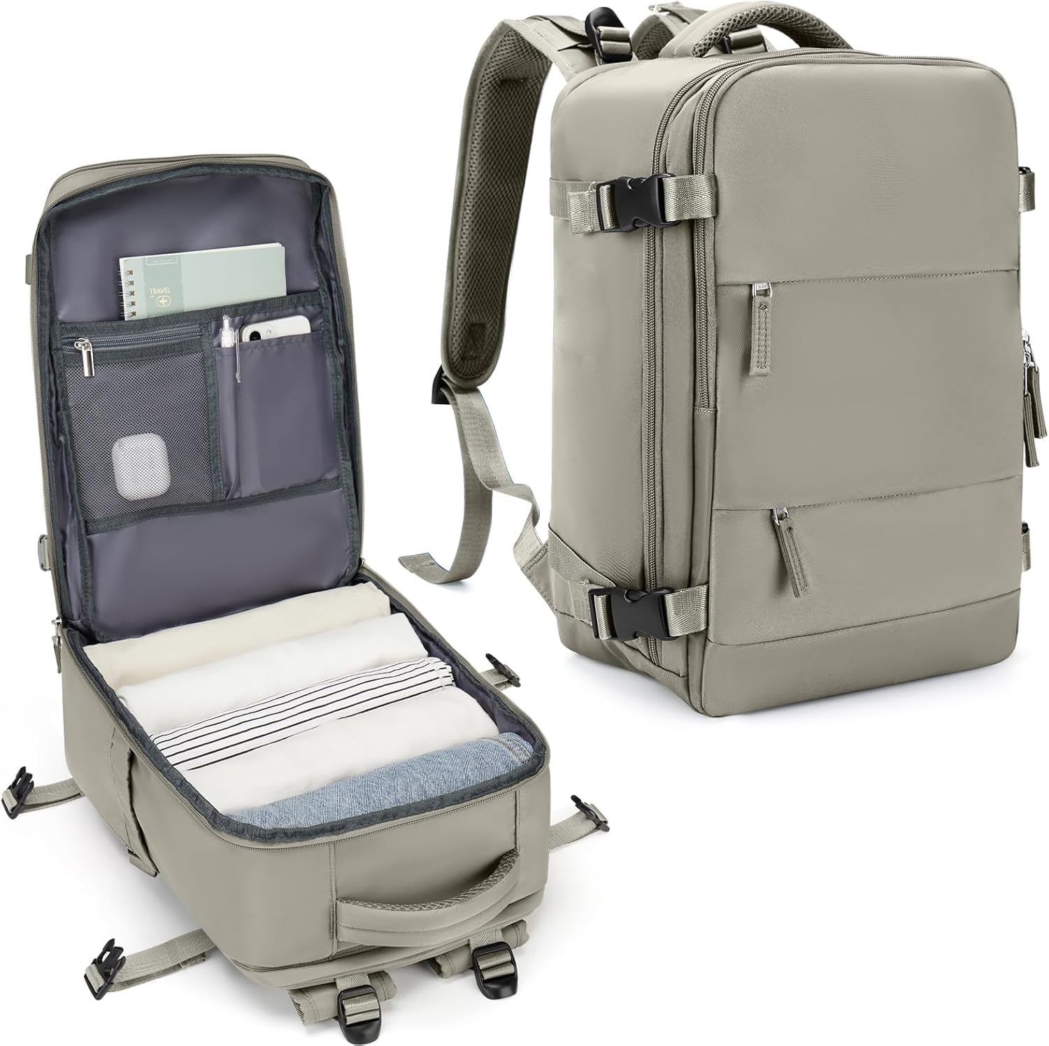 SZLX Large Travel Backpack Women, Carry On Backpack Men,Hiking Backpack Waterpro...