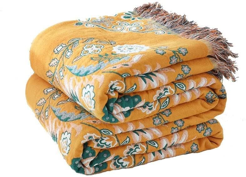 HOORDRY Boho Throw Blanket, Special Blanket for Bed 100% Cotton, Innovative Supe...