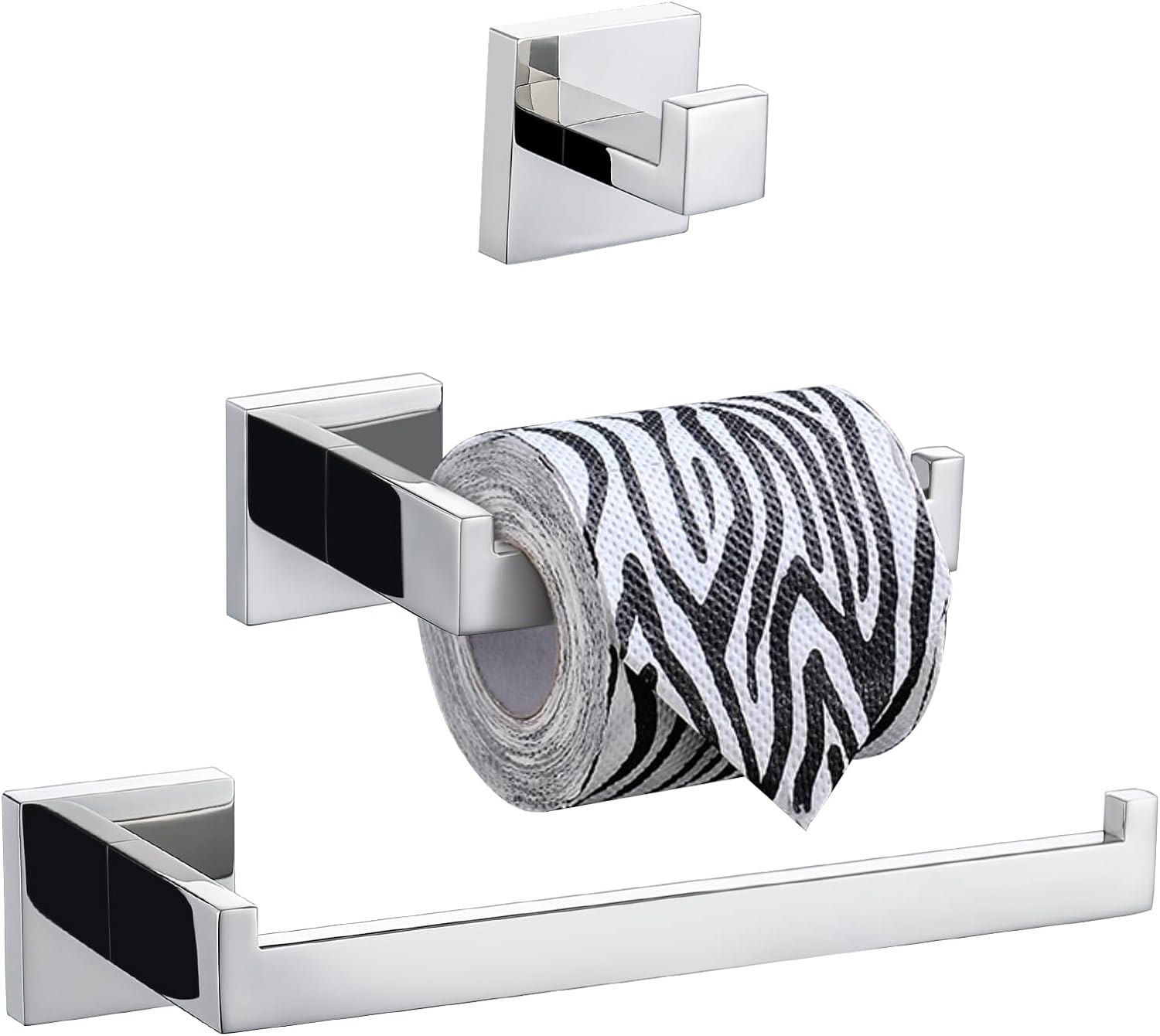 Turs Bathroom Accessory Set, Special 3-Piece Bathroom Set with SUS 304 Stainless...