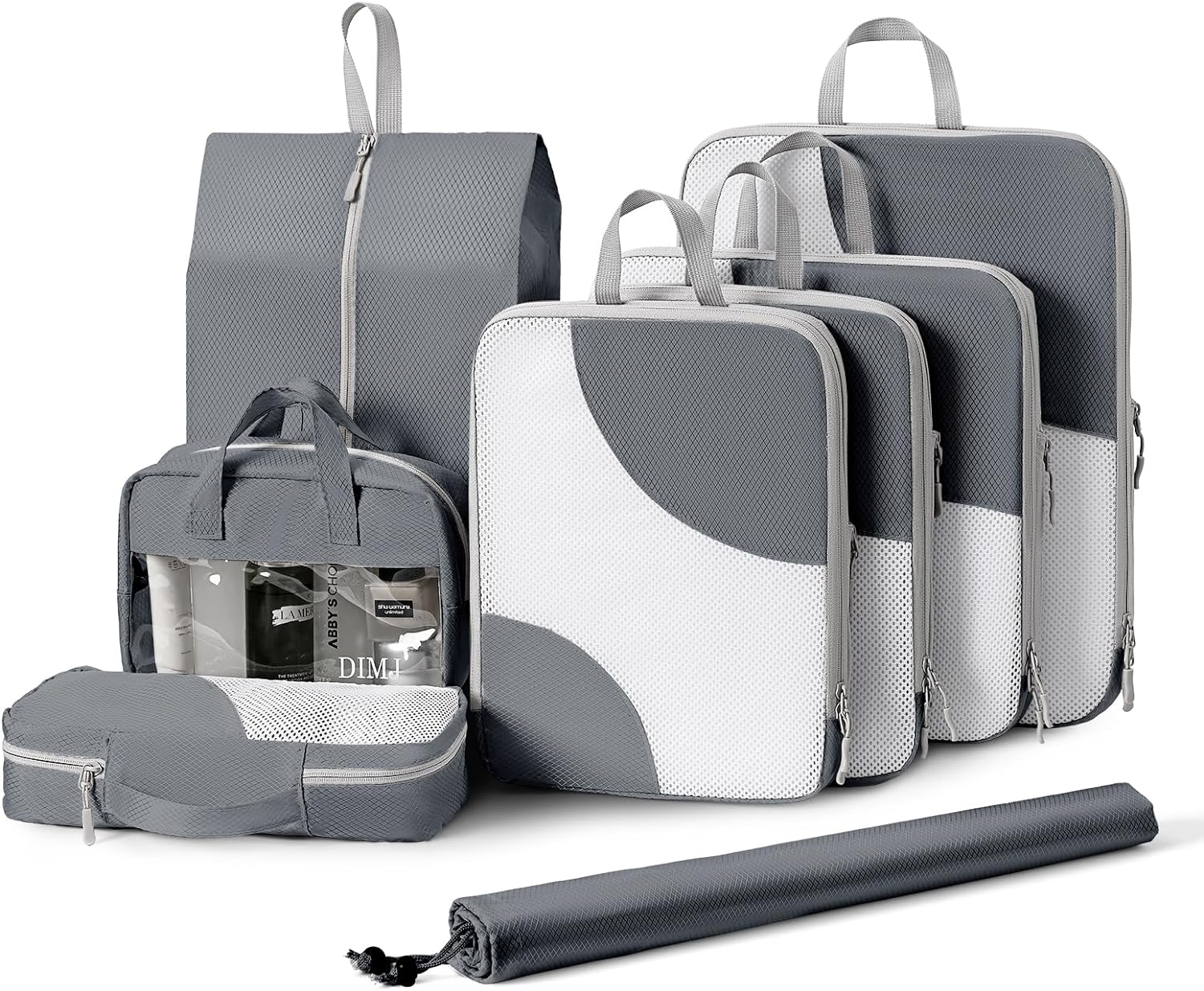 DIMJ Compression Packing Cubes, Special Travel Luggage Organisers, Innovative Pa...