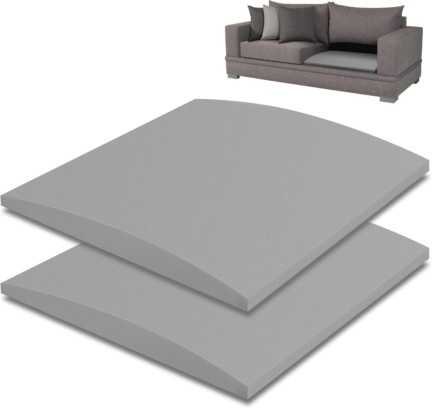 GIONAR 2PCS 50 x 50cm Sofa Repair Foam - Sofa Cushion Support - Furniture Seat S...