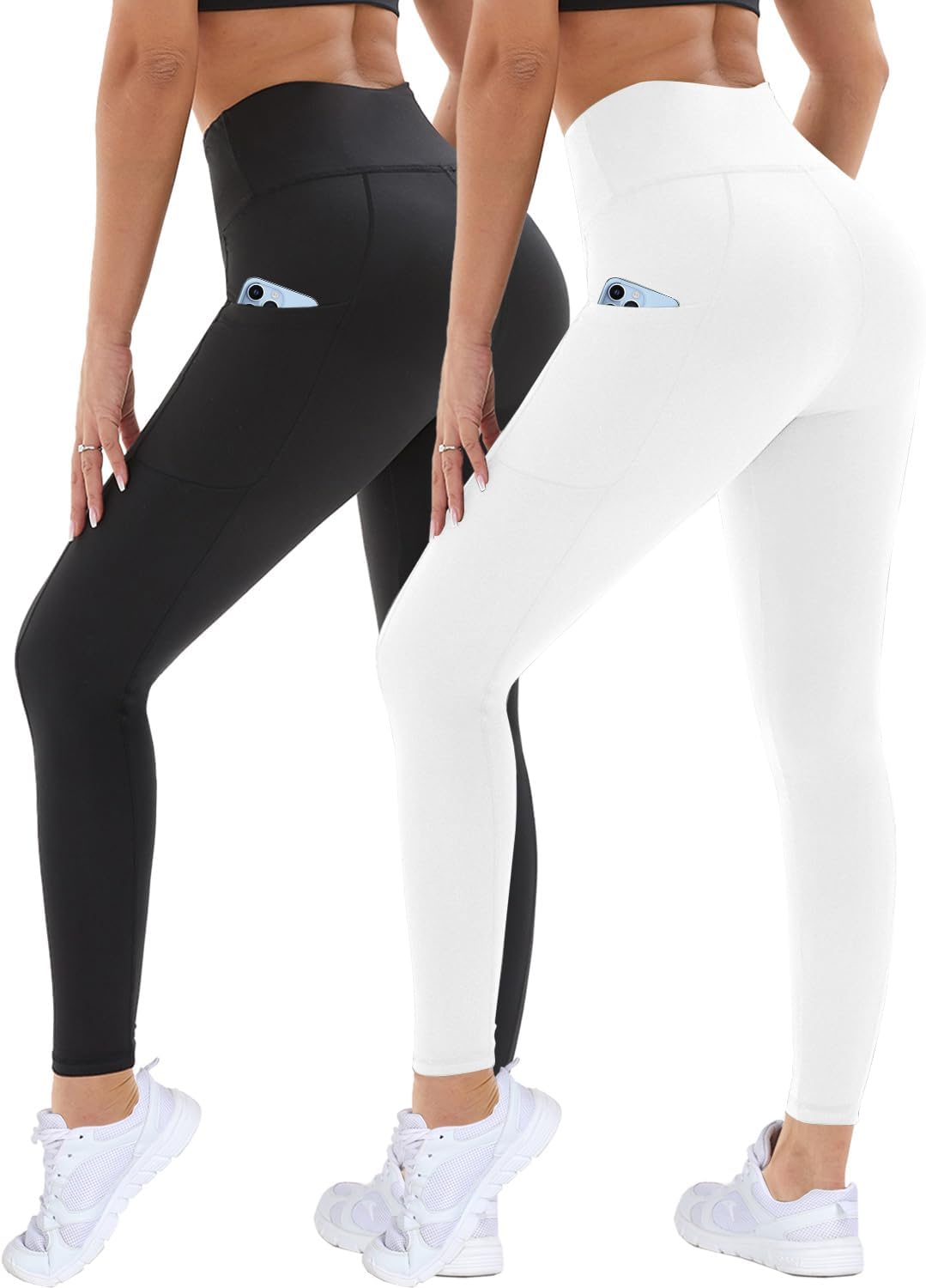 DDOBB Leggings, Special 2 Pack Leggings for Women, High-Quality Gym Leggings wit...