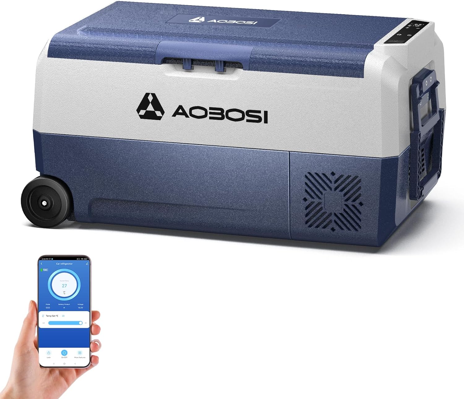 AAOBOSI Car Fridge 36L, Camping Fridge WIFI APP Control, -20°C-20°C Portable Fre...