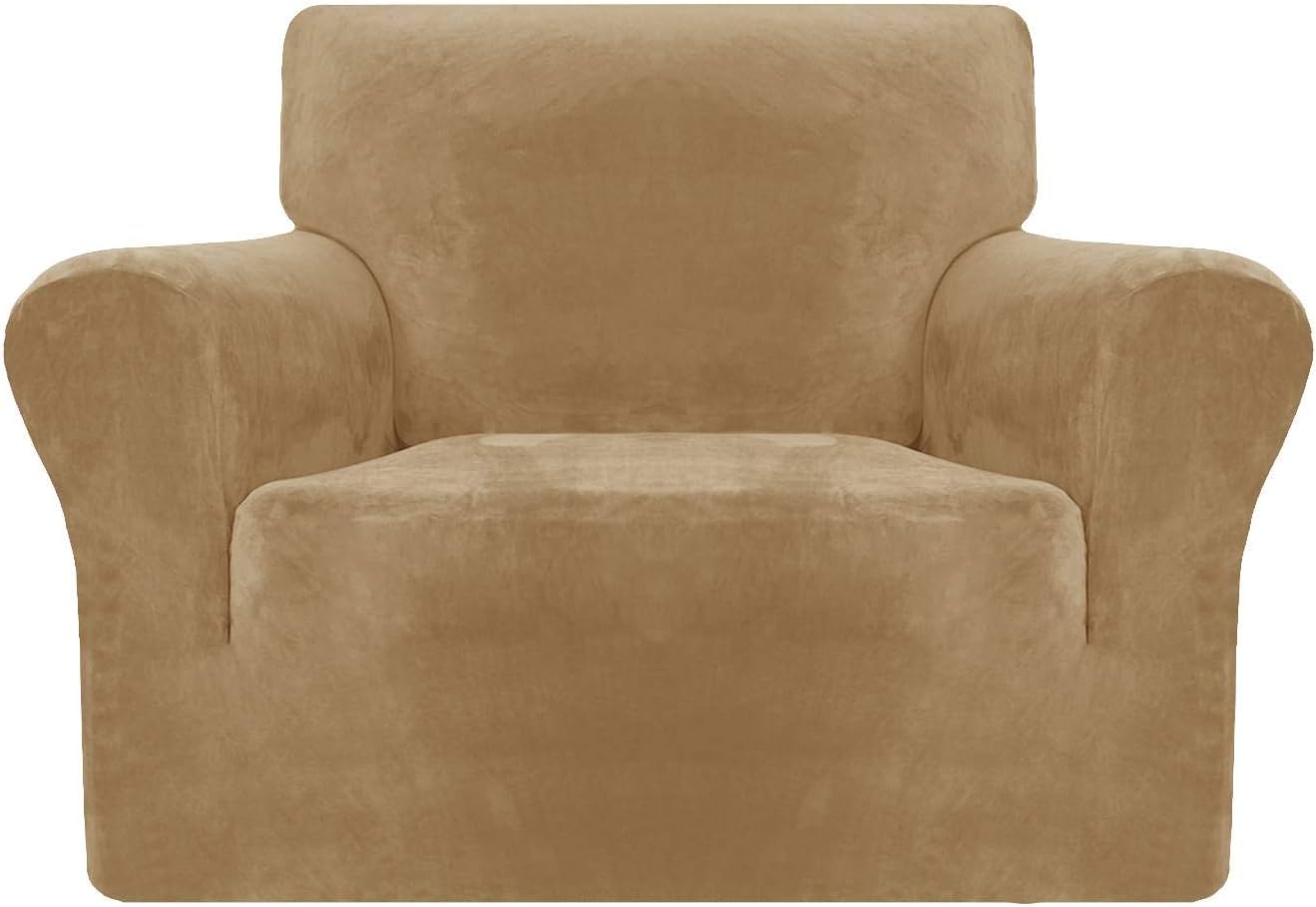 MAXIJIN Thick Velvet Chair Covers, Special Sofa Cover for Armchairs, Super Stret...
